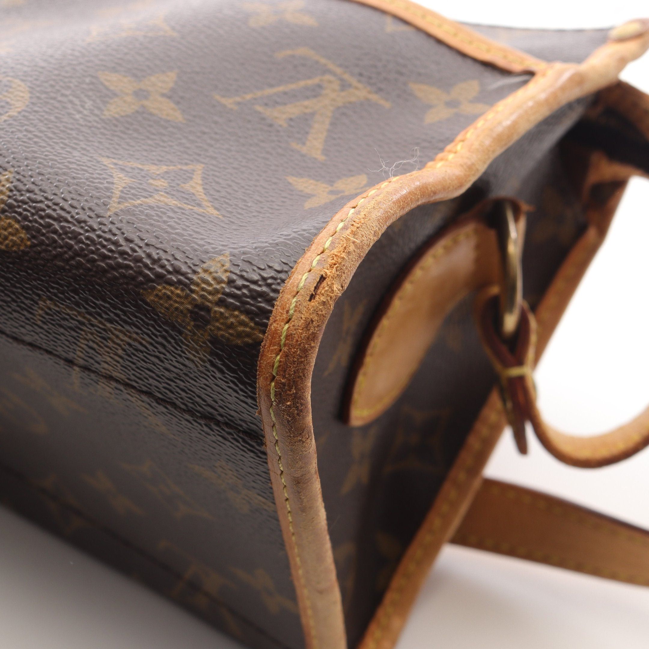 Louis Vuitton Louis Vuitton Popincourt Ron Monogram Shoulder Bag Leather Brown Size ONE SIZE - 7 Thumbnail