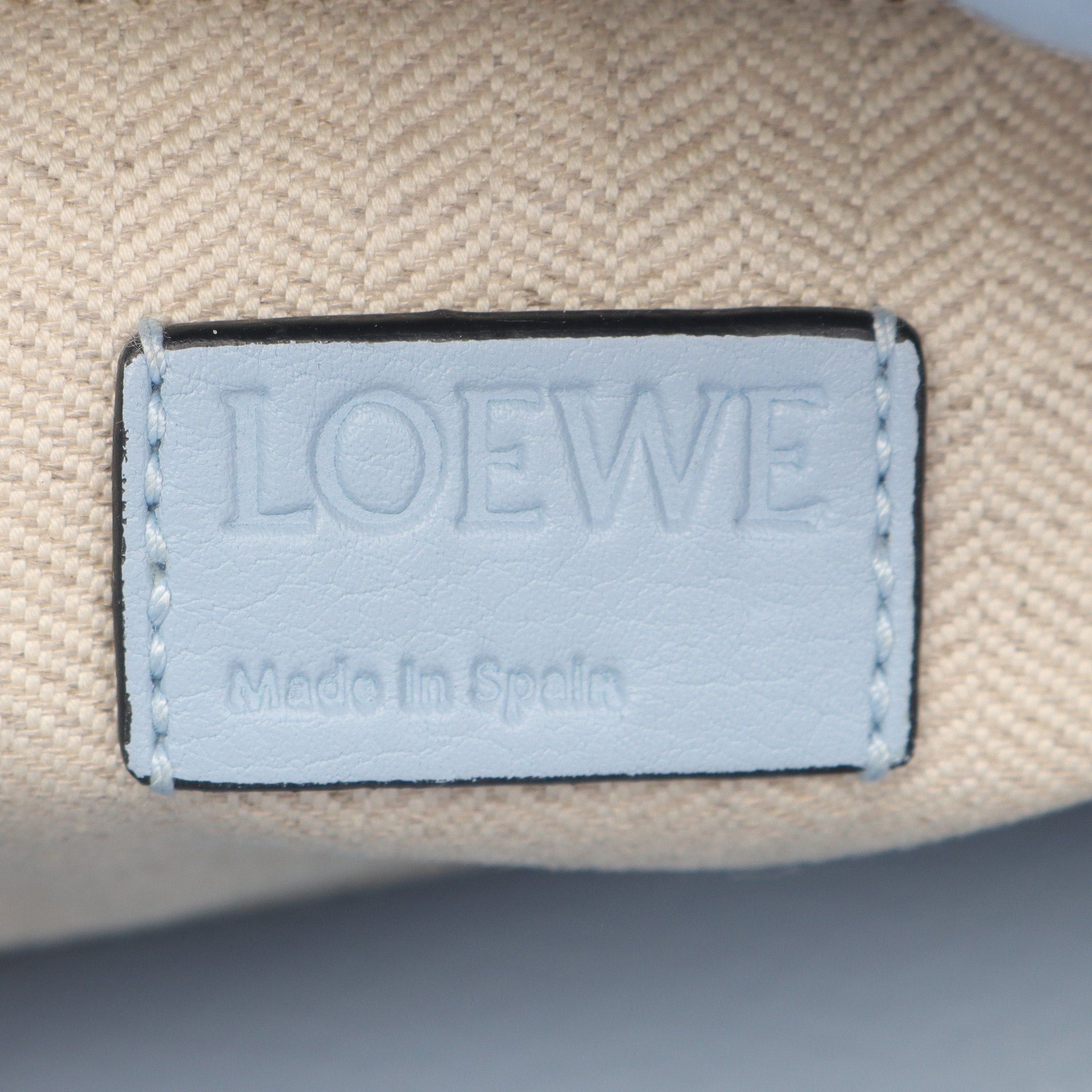 Loewe Loewe Flamenco Shoulder Bag Leather Light Blue Size ONE SIZE - 4 Thumbnail