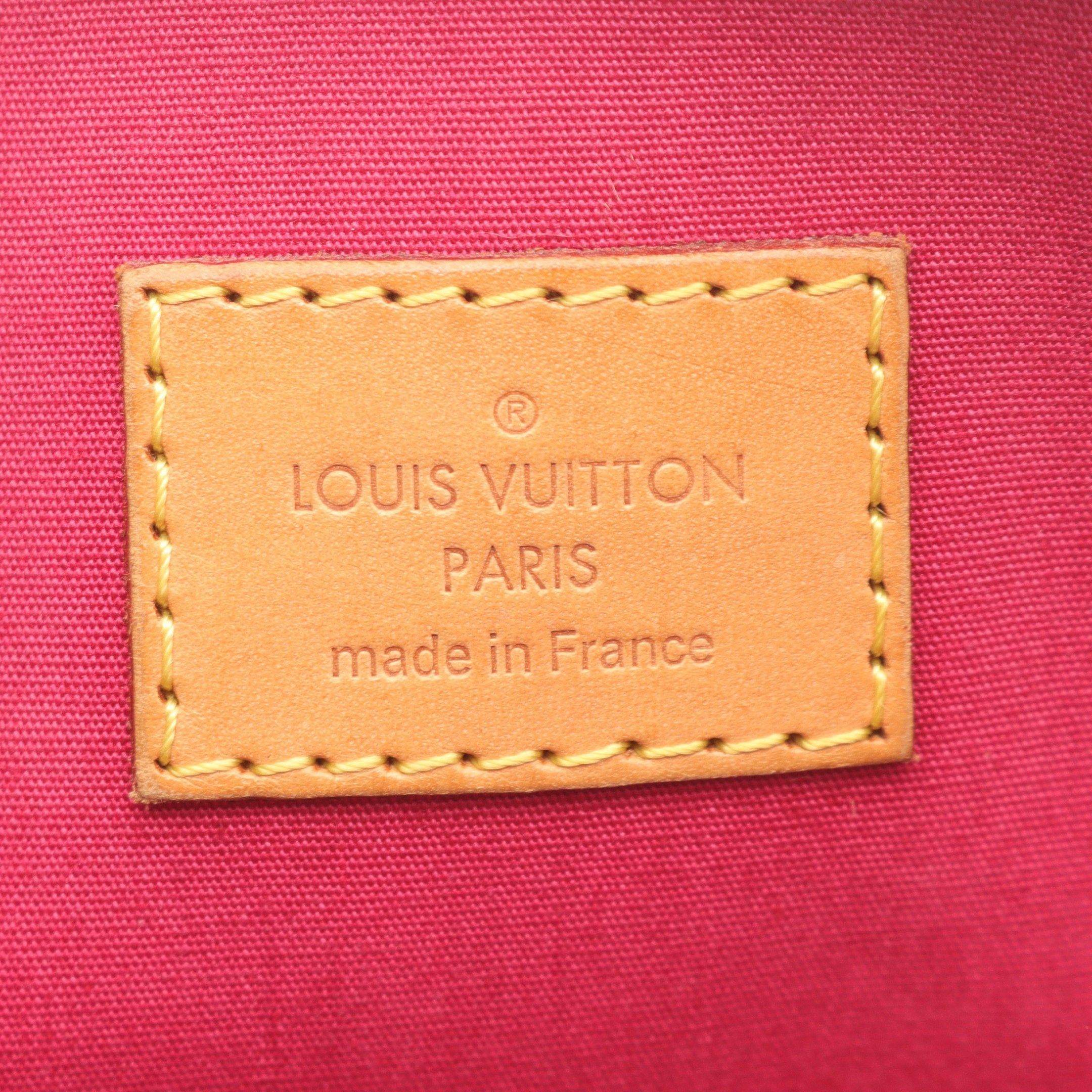 Louis Vuitton Louis Vuitton Alma Pm Monogram Vernis Magenta Handbag Leather Pink Purple Size ONE SIZE - 4 Thumbnail