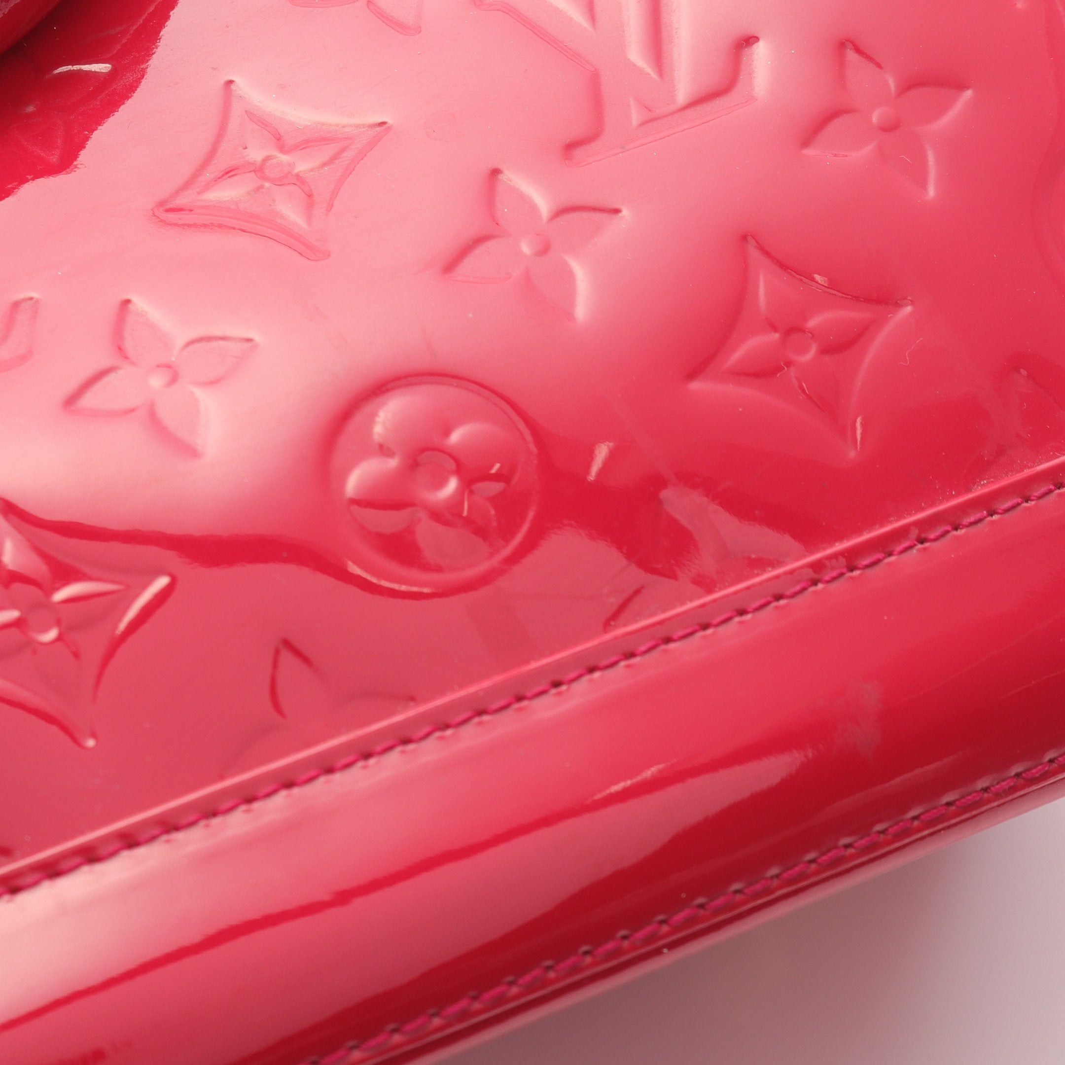 Louis Vuitton Louis Vuitton Alma Pm Monogram Vernis Magenta Handbag Leather Pink Purple Size ONE SIZE - 11 Thumbnail