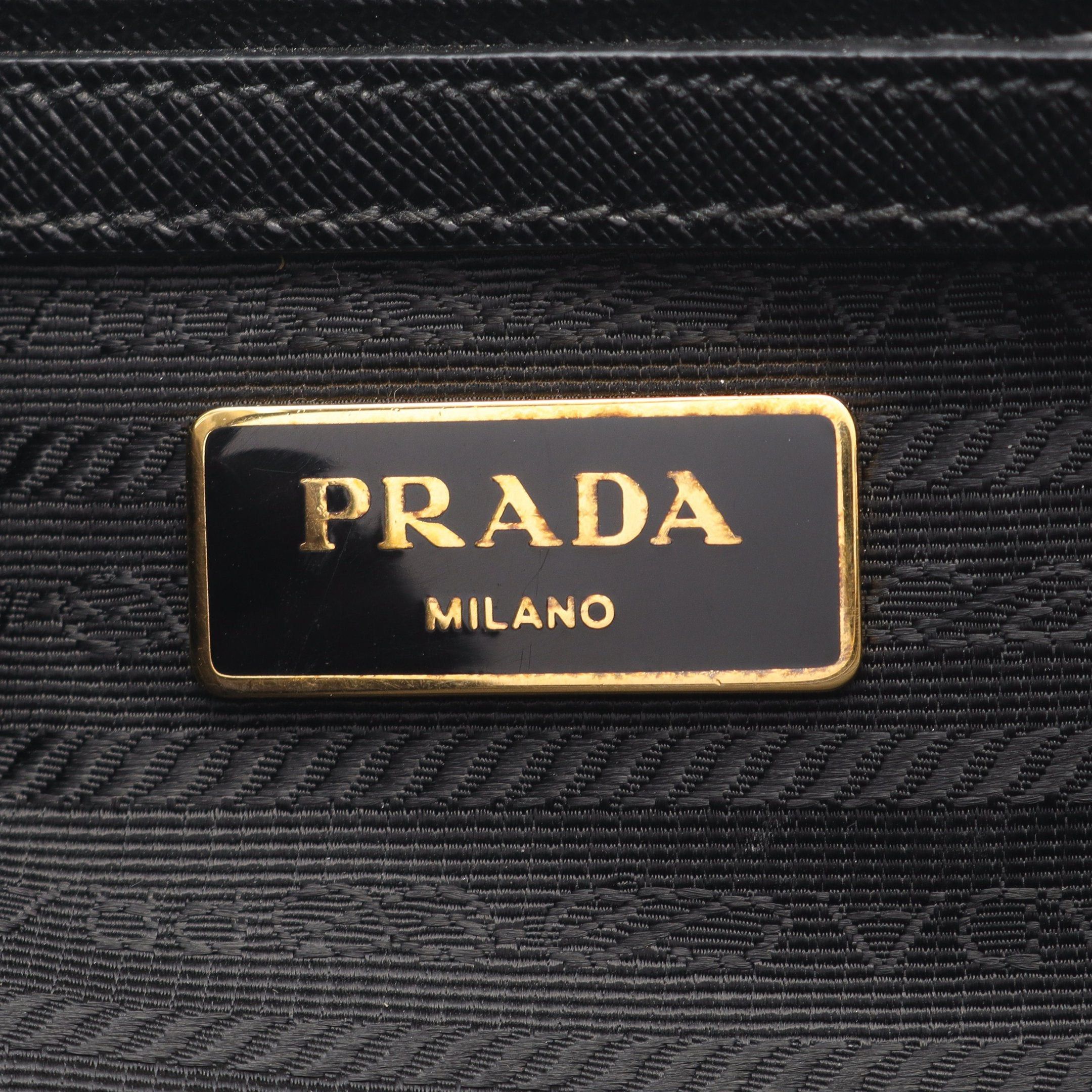Prada Prada Saffiano Lux Galleria Handbag Leather Black Size ONE SIZE - 4 Thumbnail