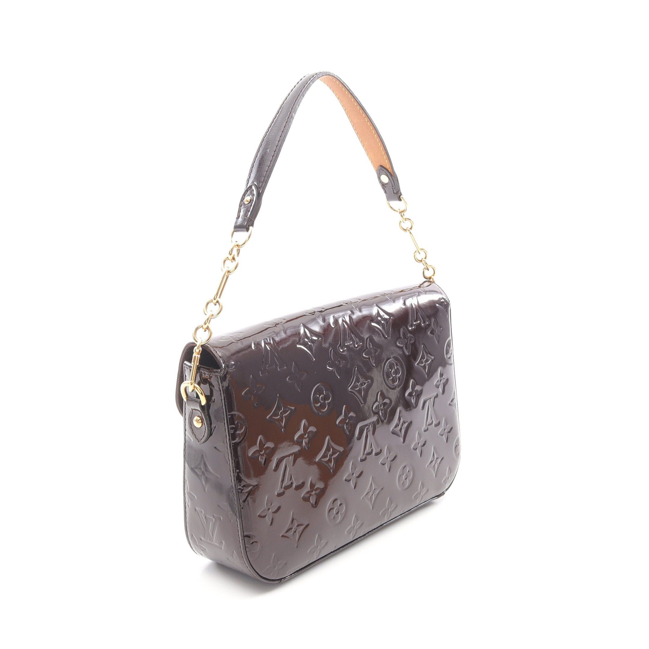 Louis Vuitton Louis Vuitton Rodeo Drive Monogram Vernis Amarante Chain Shoulder Bag Leather Bordeaux Size ONE SIZE - 2 Thumbnail