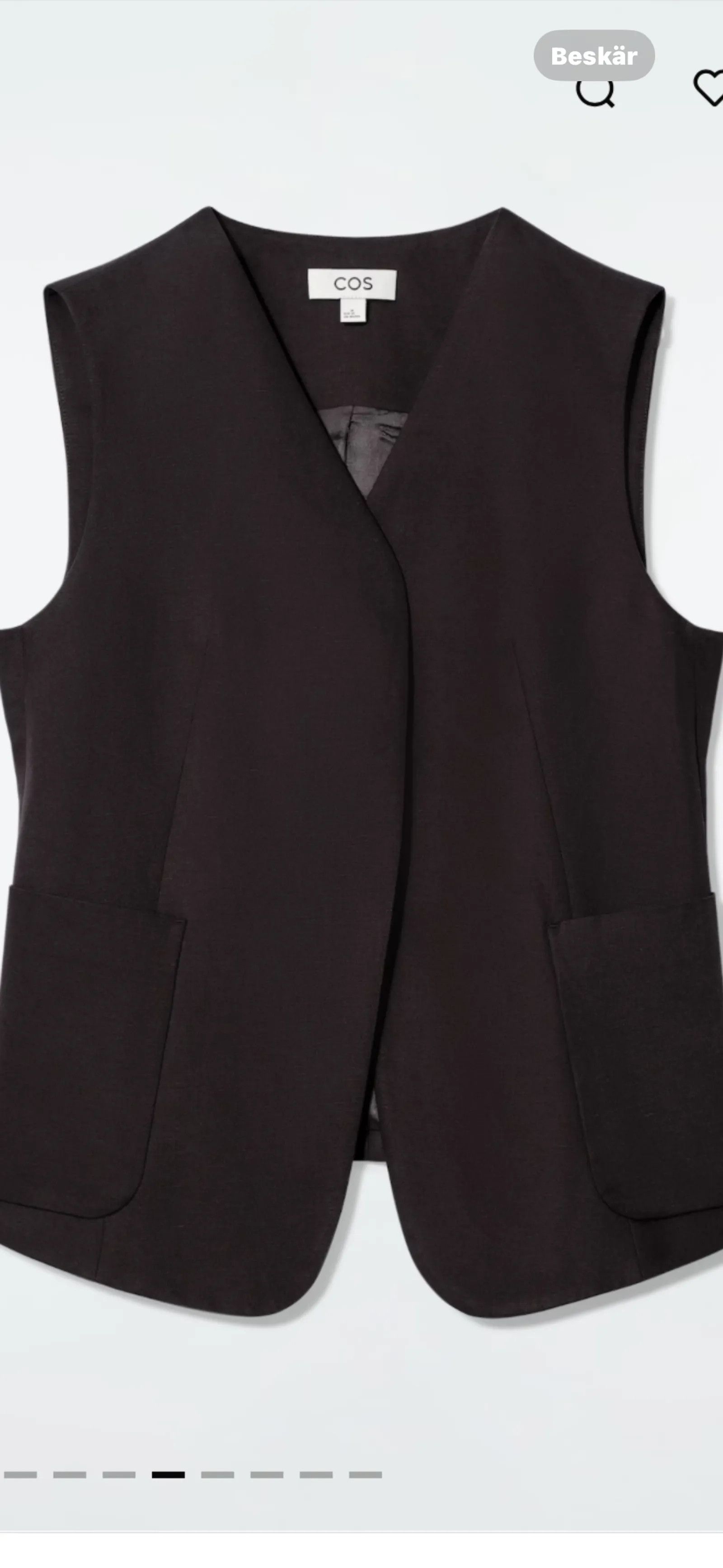 Cos Cos Croppad väst Vest Size L / US 10 / IT 46 - 4 Thumbnail