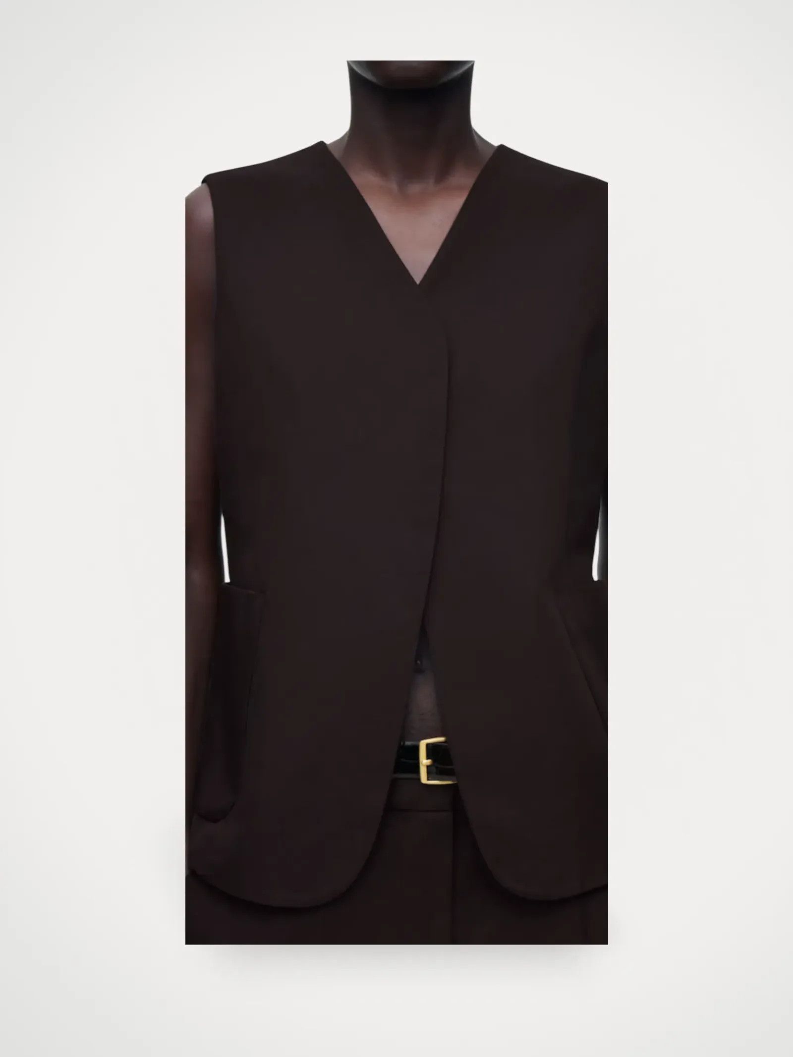 Cos Cos Croppad väst Vest Size L / US 10 / IT 46 - 2 Thumbnail