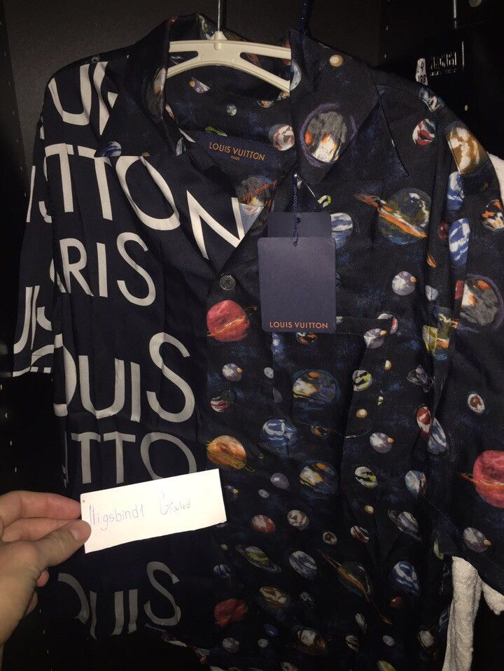 Ordernow - Split hawaiian lv galaxy shirt