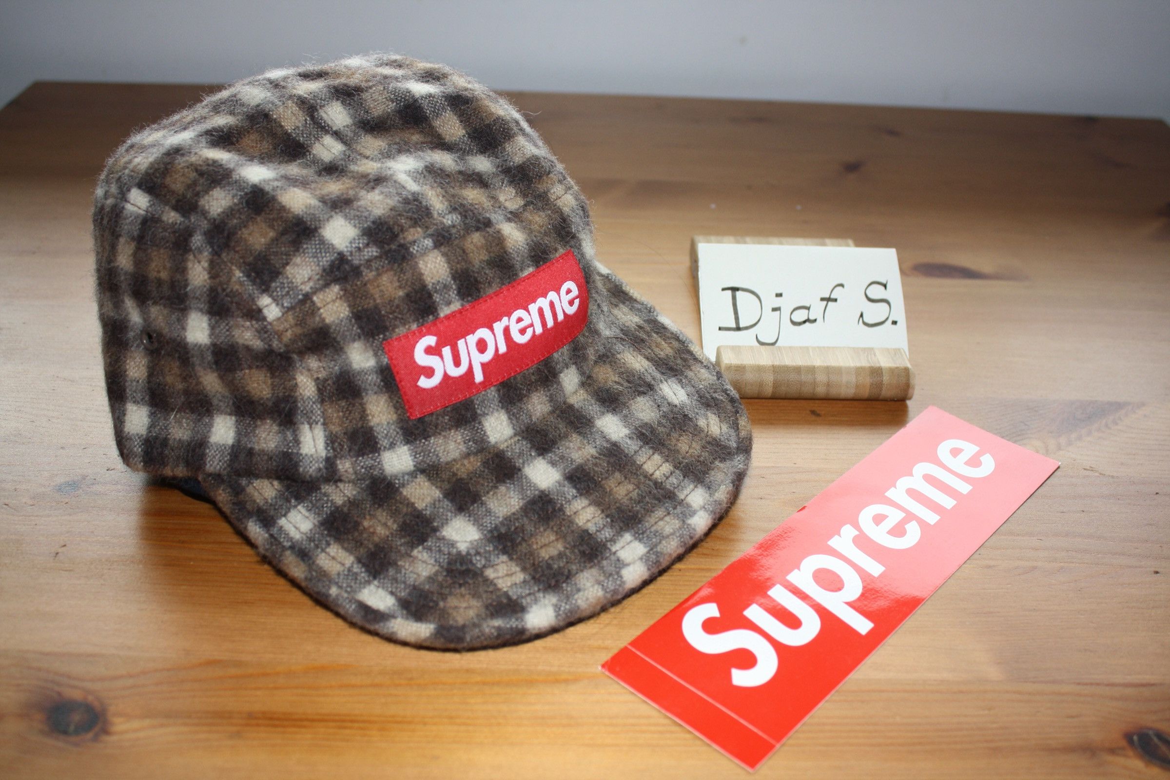 Supreme Supreme Wool Plaid Camp Cap FW15 | Grailed