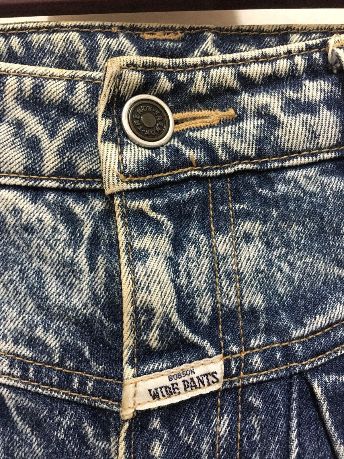 Vintage Vintage Bobson Ultra Wide Denim Jeans Acid Wash Style Skinny Size US 30 / EU 46 - 4 Thumbnail