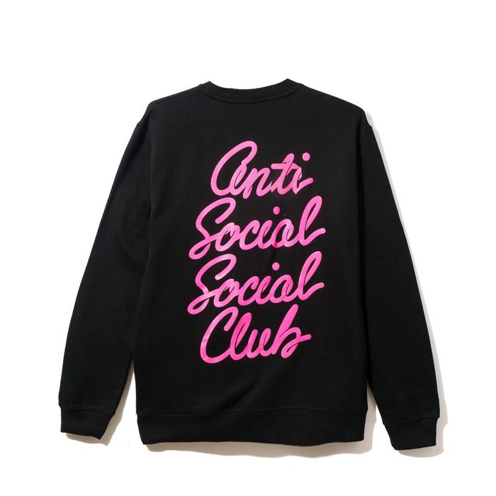 Anti Social Social Club Anti Social Social Club Options Black Crewneck ...