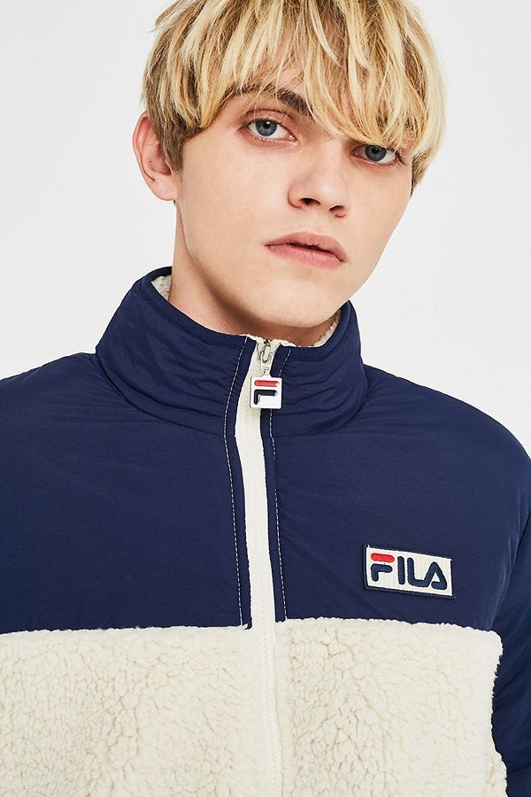 Fila tonetto shop colorblock sherpa jacket