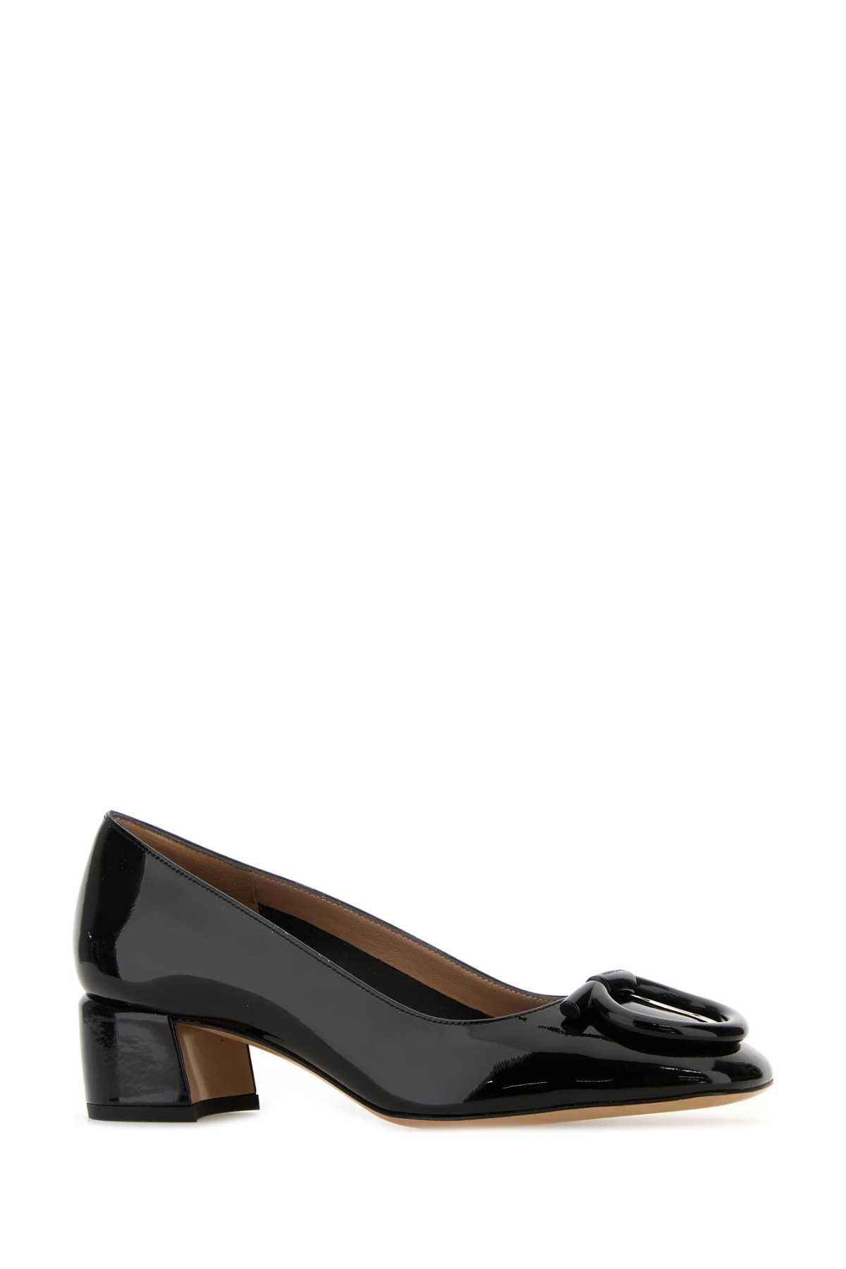パンプス SALVATORE FERRAGAMO BLACK LEATHER MARA PUMPS BLACK LEATHER FERRAGAMO PUMPS SALVATORE パンプス MARA