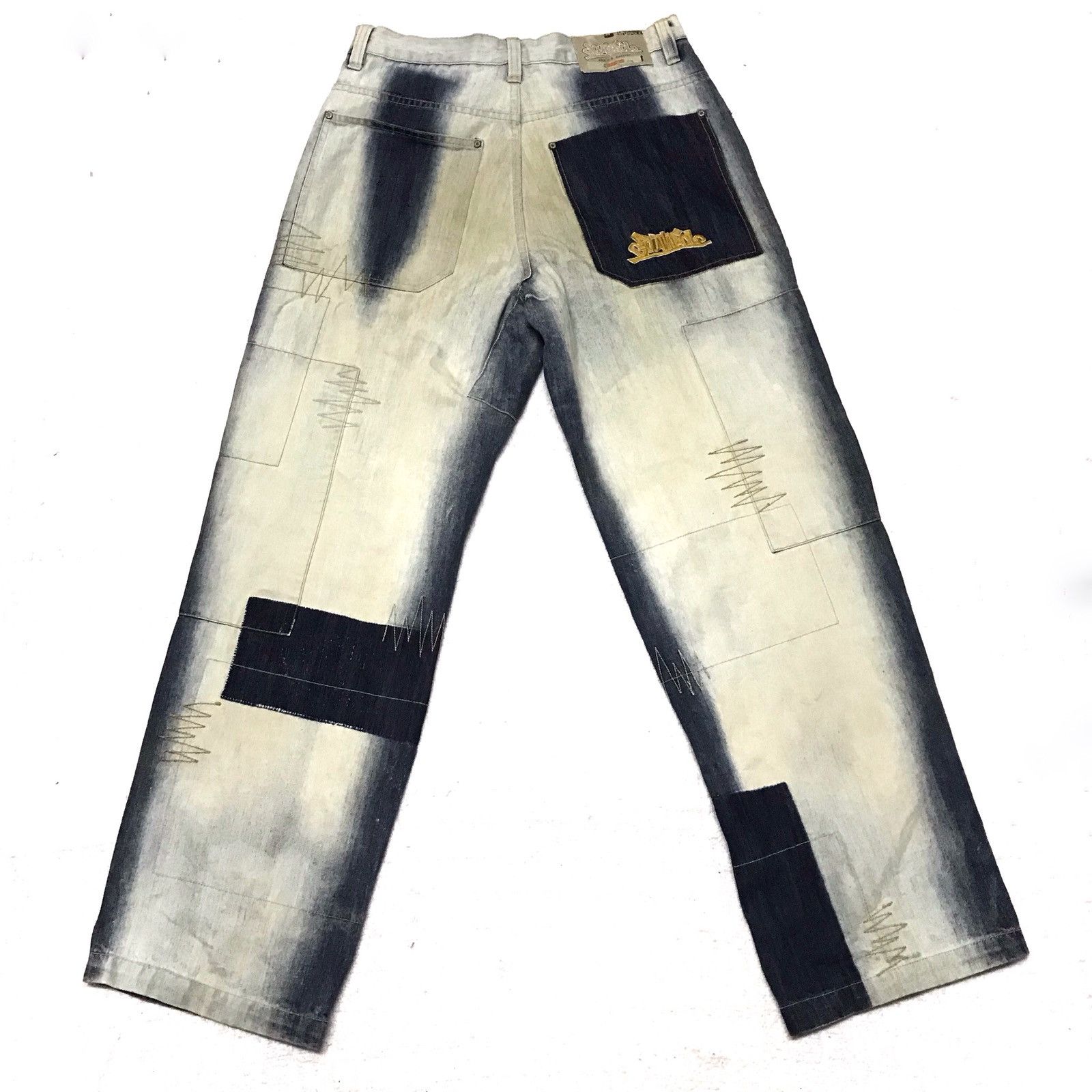 Southpole 🔥y2k🔥 Southpole Jeans Patchwork And Bleach Design Size US 32 / EU 48 - 2 Thumbnail