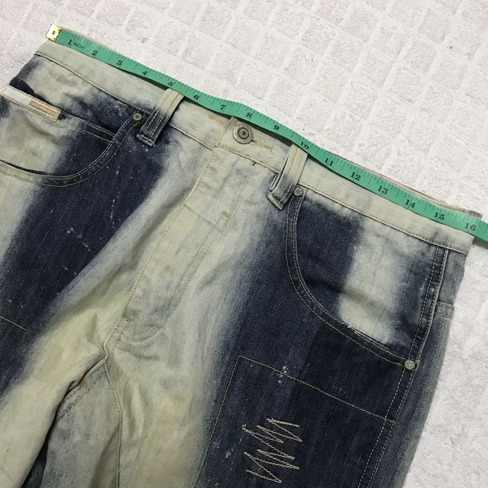 Southpole 🔥y2k🔥 Southpole Jeans Patchwork And Bleach Design Size US 32 / EU 48 - 7 Thumbnail