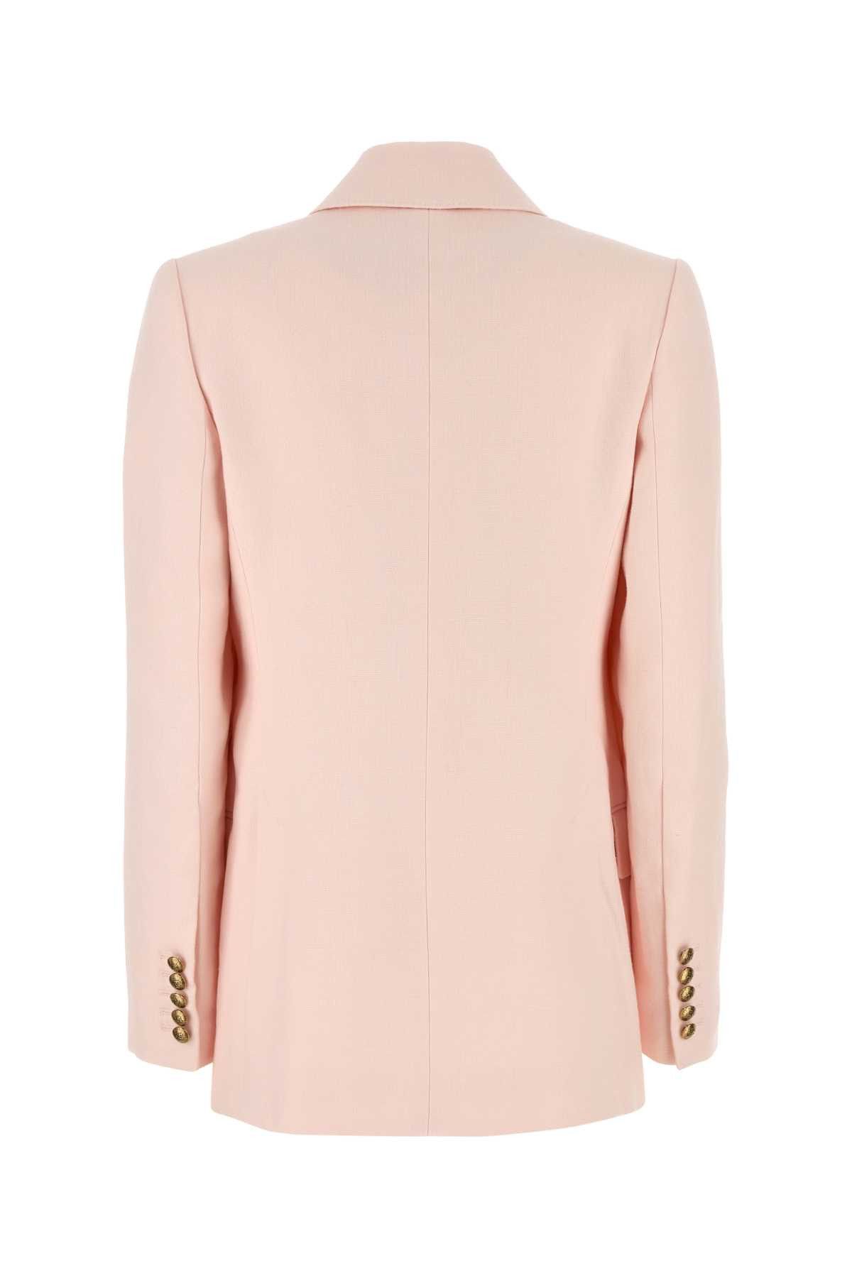Zimmermann Pastel Pink Linen Crush Blazer Size L / US 10 / IT 46 - 2 Thumbnail