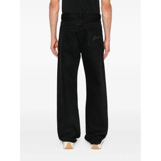 Jacquemus JACQUEMUS Men Denim Pants PAM00028 AD00039 990 BLACK Size US 36 / EU 52 - 5 Thumbnail
