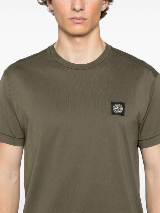 Stone Island STONE ISLAND Men T-Shirts 2100039S0013 V0054 Green Size US M / EU 48-50 / 2 - 2 Thumbnail