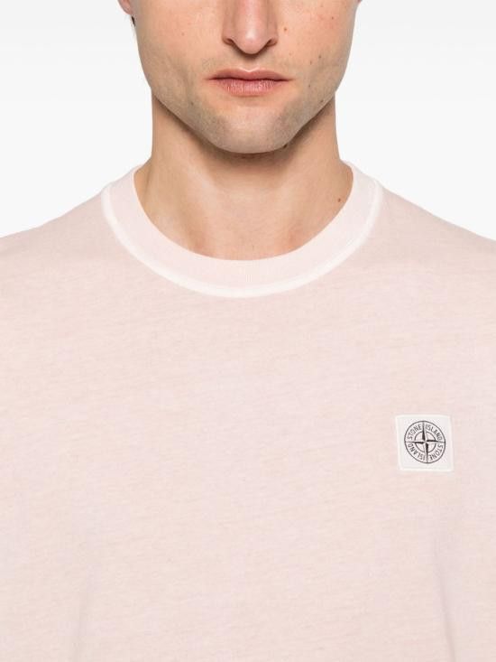 Stone Island STONE ISLAND Men T-Shirts 2100237S0057 V0182 Pink Size US XL / EU 56 / 4 - 2 Thumbnail
