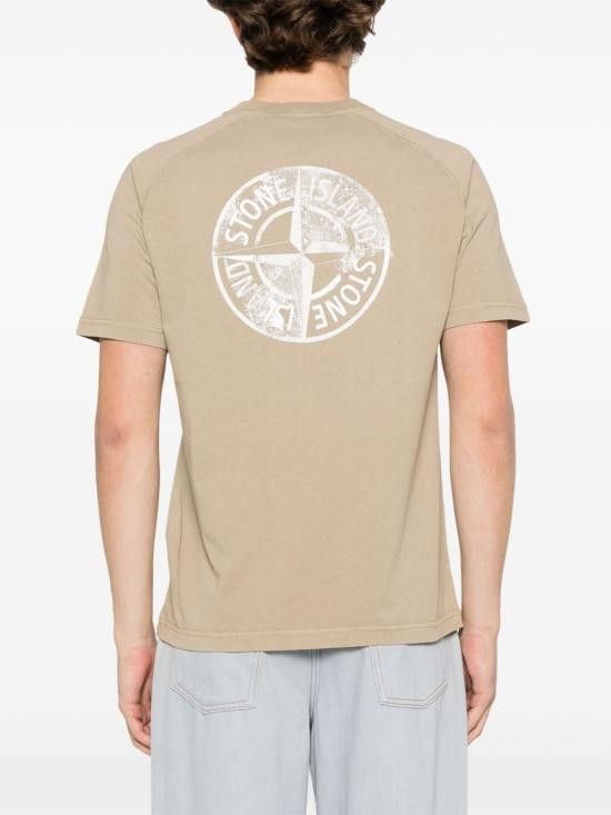 Stone Island STONE ISLAND Men T-Shirts 2100020S0080 V009A Beige Size US S / EU 44-46 / 1 - 3 Thumbnail