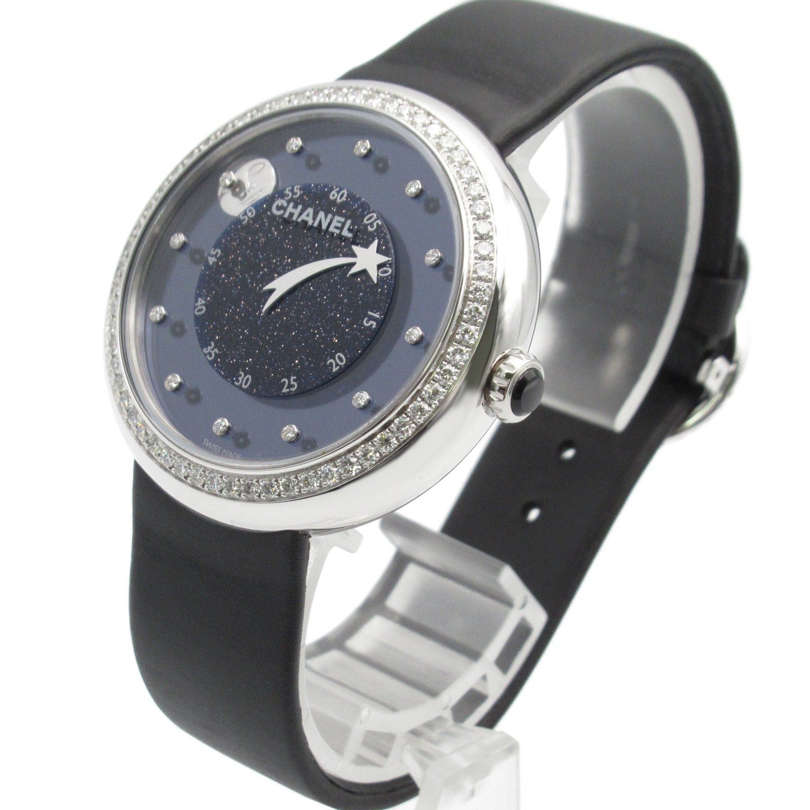 Chanel Chanel Mademoiselle Prive Women Watch Automatic Winding K18Wg (White Gold) Leather Belt Black Size ONE SIZE - 2 Thumbnail