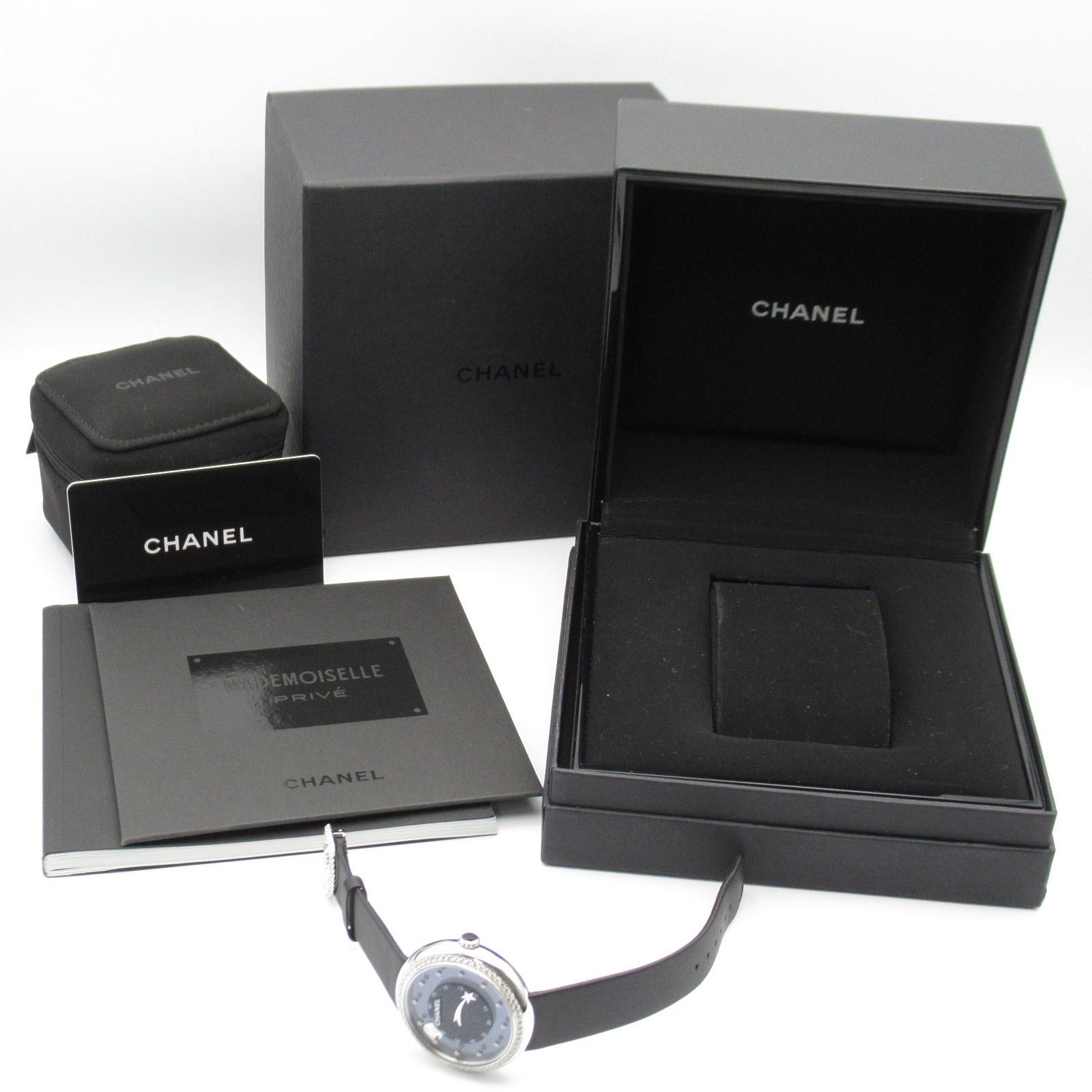 Chanel Chanel Mademoiselle Prive Women Watch Automatic Winding K18Wg (White Gold) Leather Belt Black Size ONE SIZE - 9 Thumbnail
