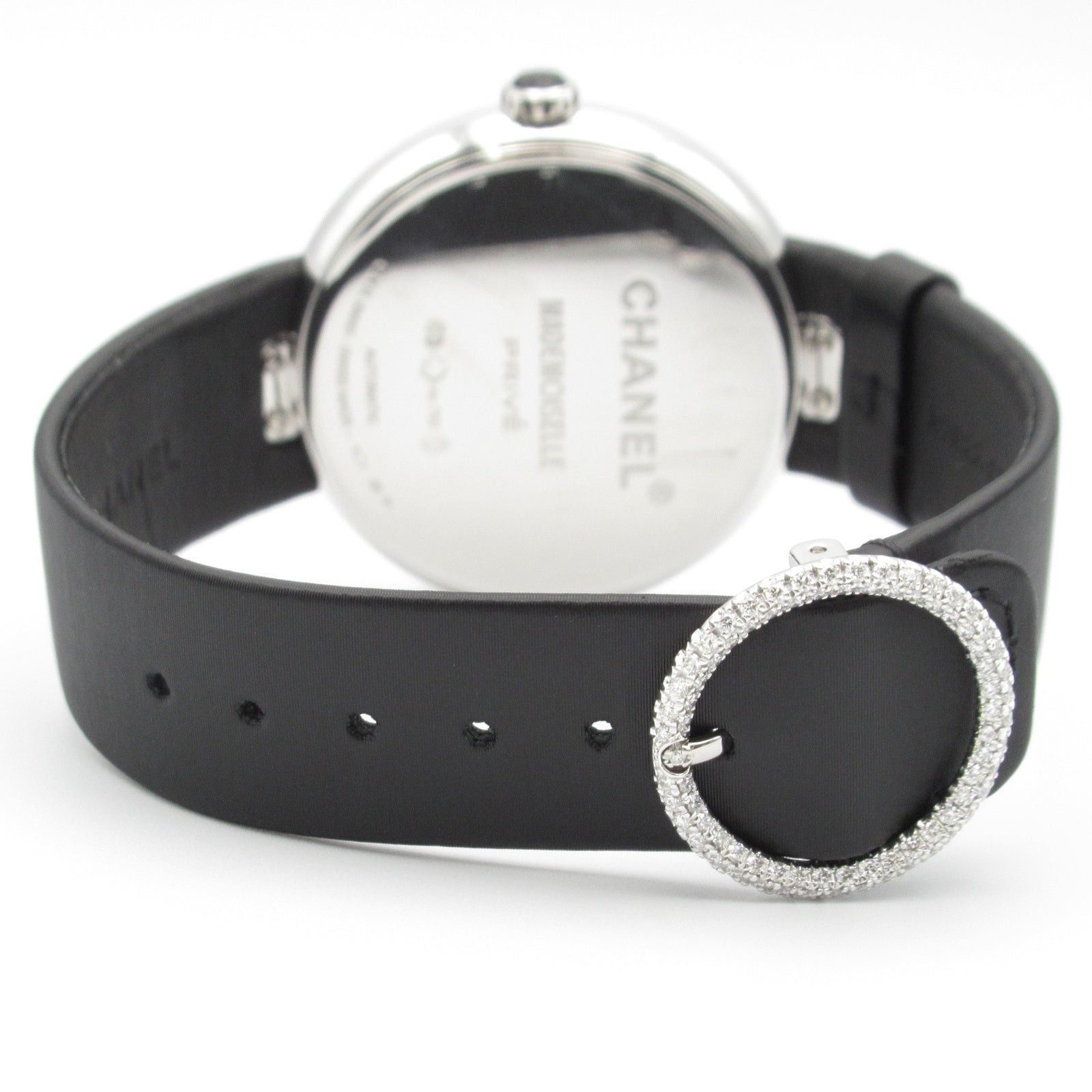 Chanel Chanel Mademoiselle Prive Women Watch Automatic Winding K18Wg (White Gold) Leather Belt Black Size ONE SIZE - 4 Thumbnail