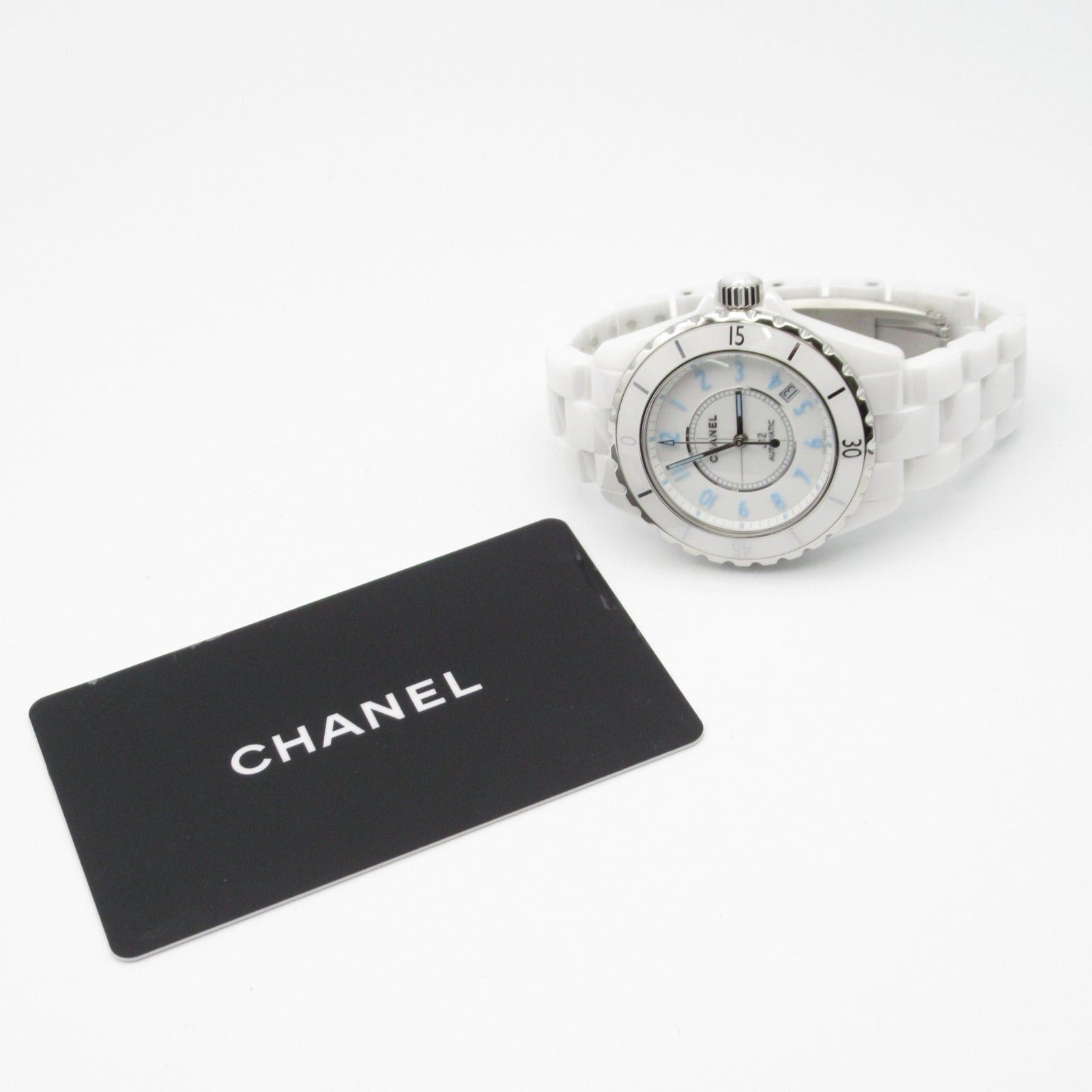 Chanel Chanel J12 Blue Light Mens Watch Automatic Winding Ceramic White Size ONE SIZE - 10 Thumbnail