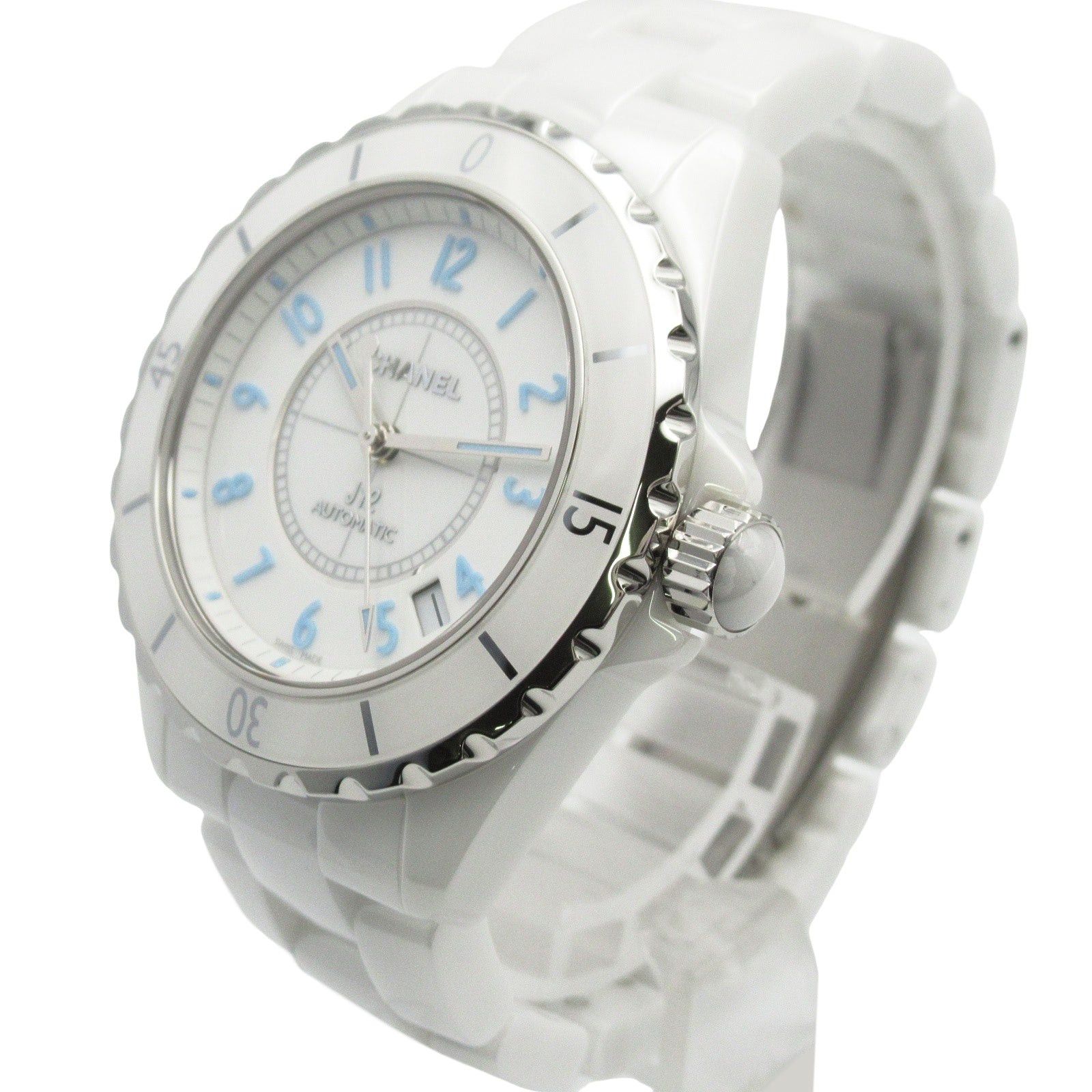 Chanel Chanel J12 Blue Light Mens Watch Automatic Winding Ceramic White Size ONE SIZE - 2 Thumbnail