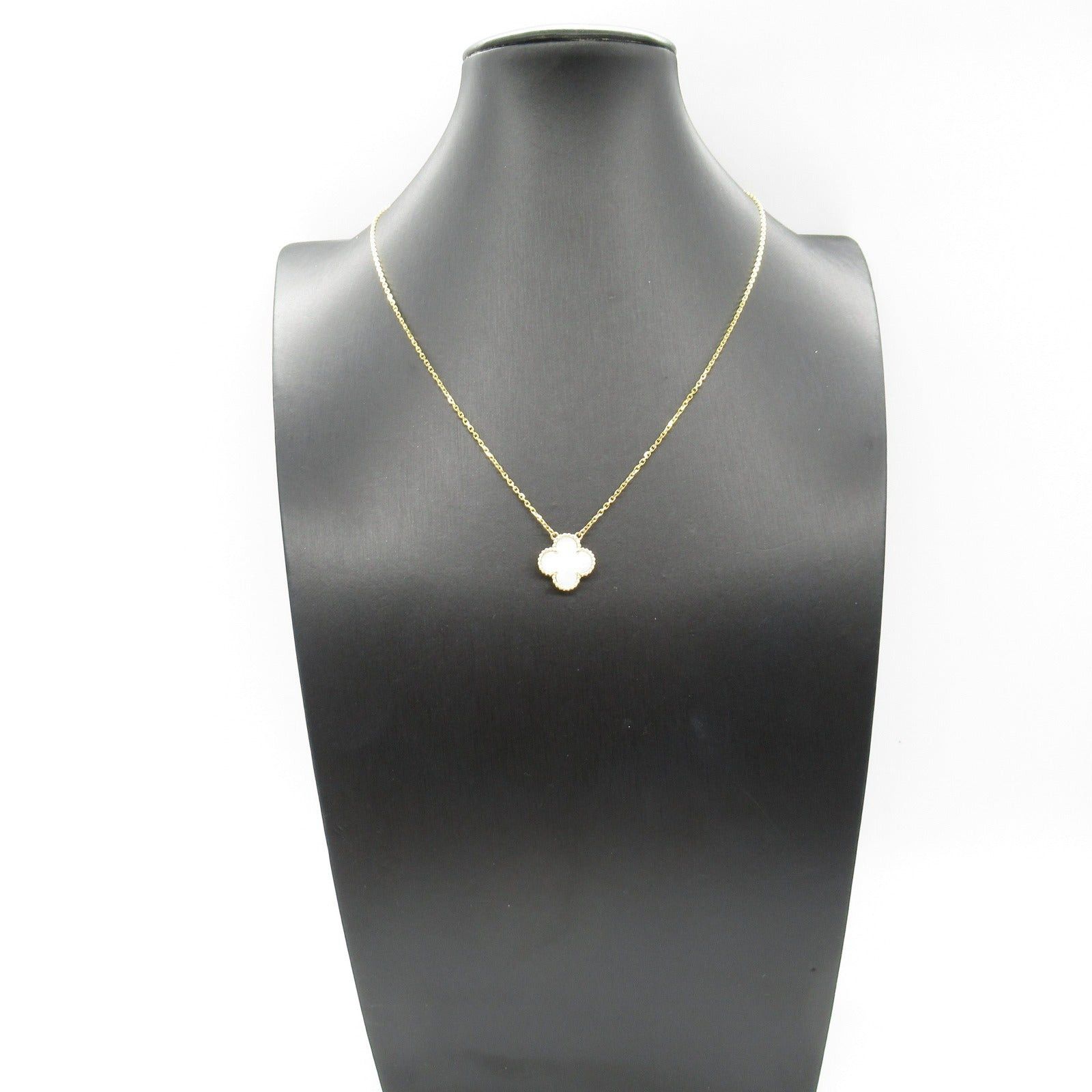 Van Cleef & Arpels Van Cleef Arpels Alhambra Necklace Mother Of Pearl K18 (Yellow Gold) White Size ONE SIZE - 5 Thumbnail