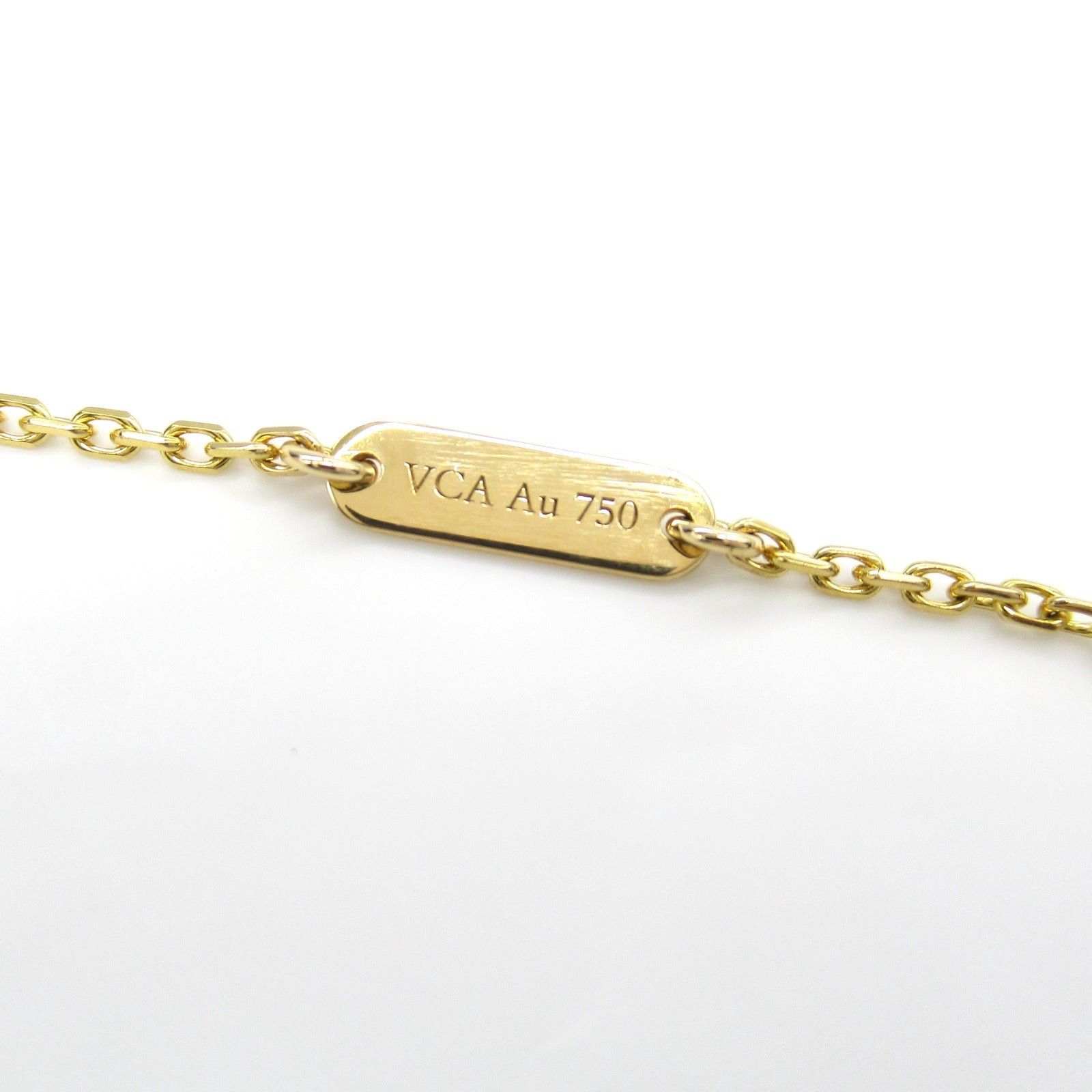 Van Cleef & Arpels Van Cleef Arpels Alhambra Necklace Mother Of Pearl K18 (Yellow Gold) White Size ONE SIZE - 4 Thumbnail