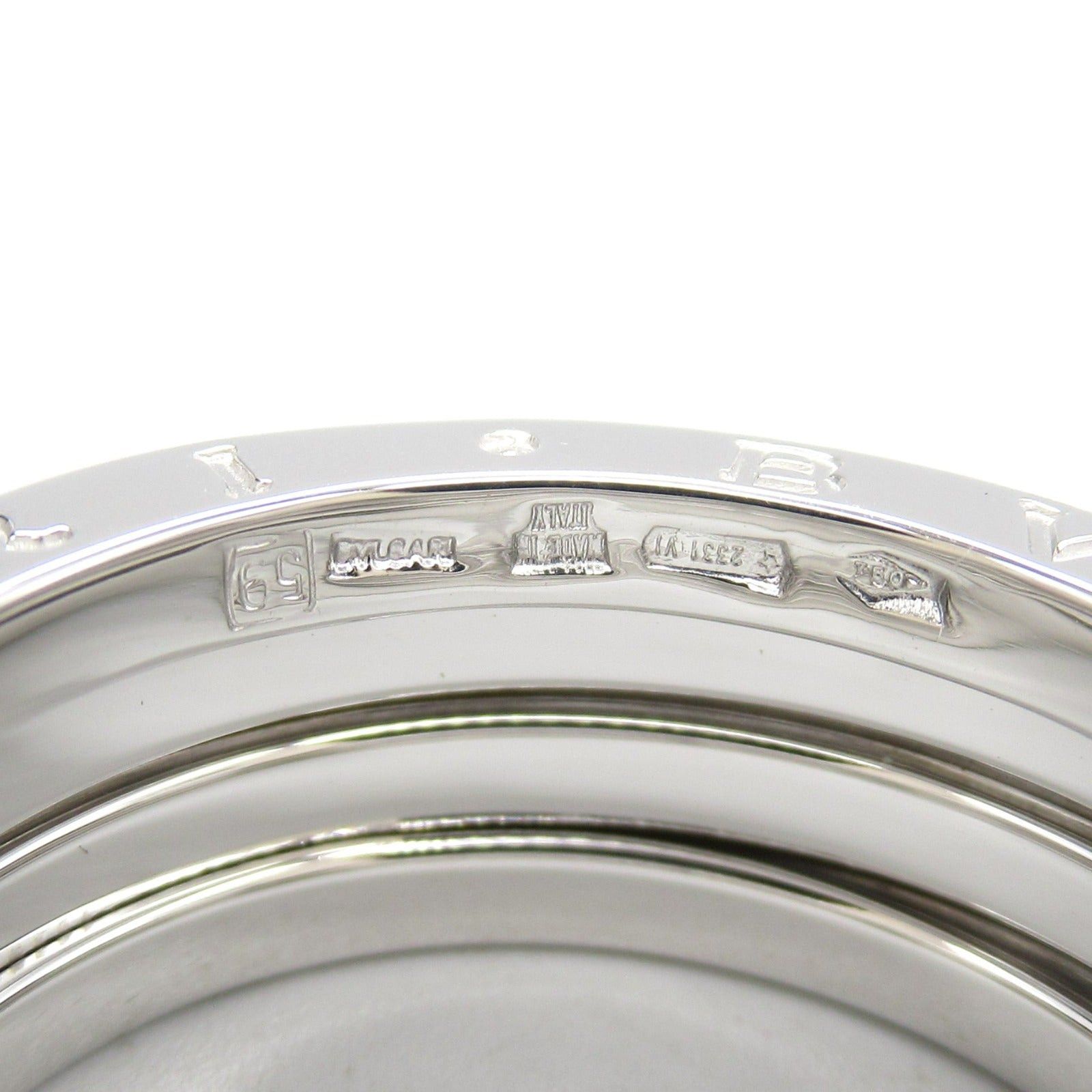 Bvlgari Bvlgari B Zero One Ring 3Belt K18Wg (White Gold) Silver Size ONE SIZE - 5 Thumbnail