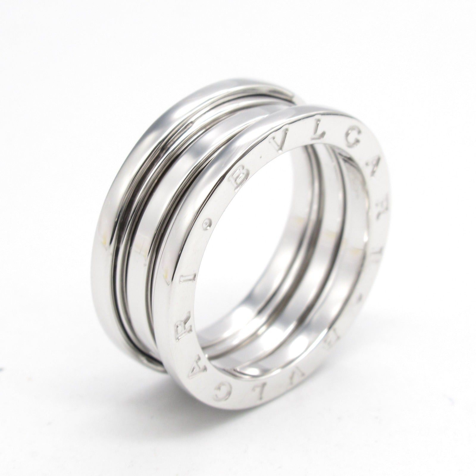 Bvlgari Bvlgari B Zero One Ring 3Belt K18Wg (White Gold) Silver Size ONE SIZE - 4 Thumbnail