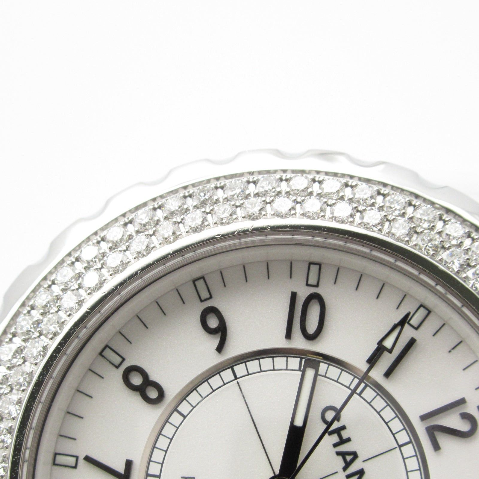 Chanel Chanel J12 Bezel Diamond Mens Watch Automatic Winding Ceramic White Size ONE SIZE - 15 Thumbnail