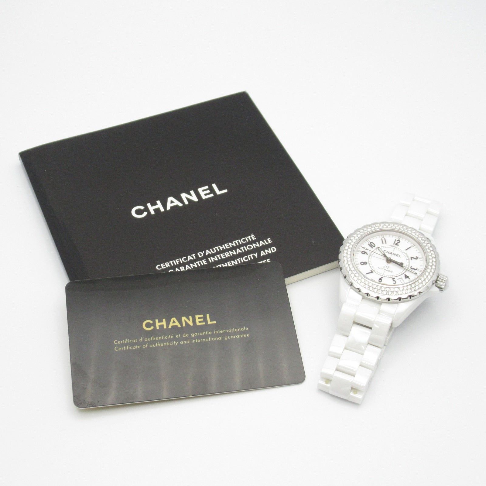 Chanel Chanel J12 Bezel Diamond Mens Watch Automatic Winding Ceramic White Size ONE SIZE - 11 Thumbnail