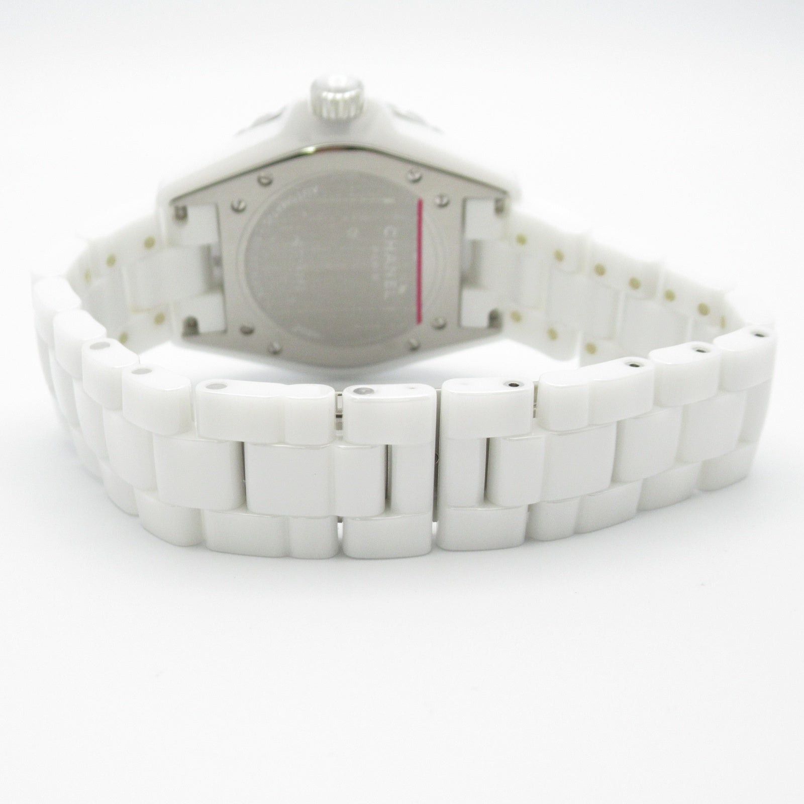 Chanel Chanel J12 Bezel Diamond Mens Watch Automatic Winding Ceramic White Size ONE SIZE - 4 Thumbnail