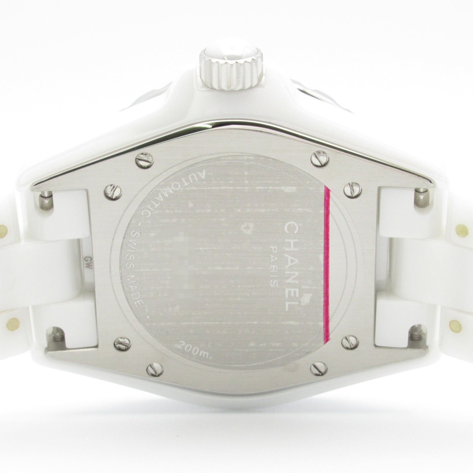 Chanel Chanel J12 Bezel Diamond Mens Watch Automatic Winding Ceramic White Size ONE SIZE - 6 Thumbnail