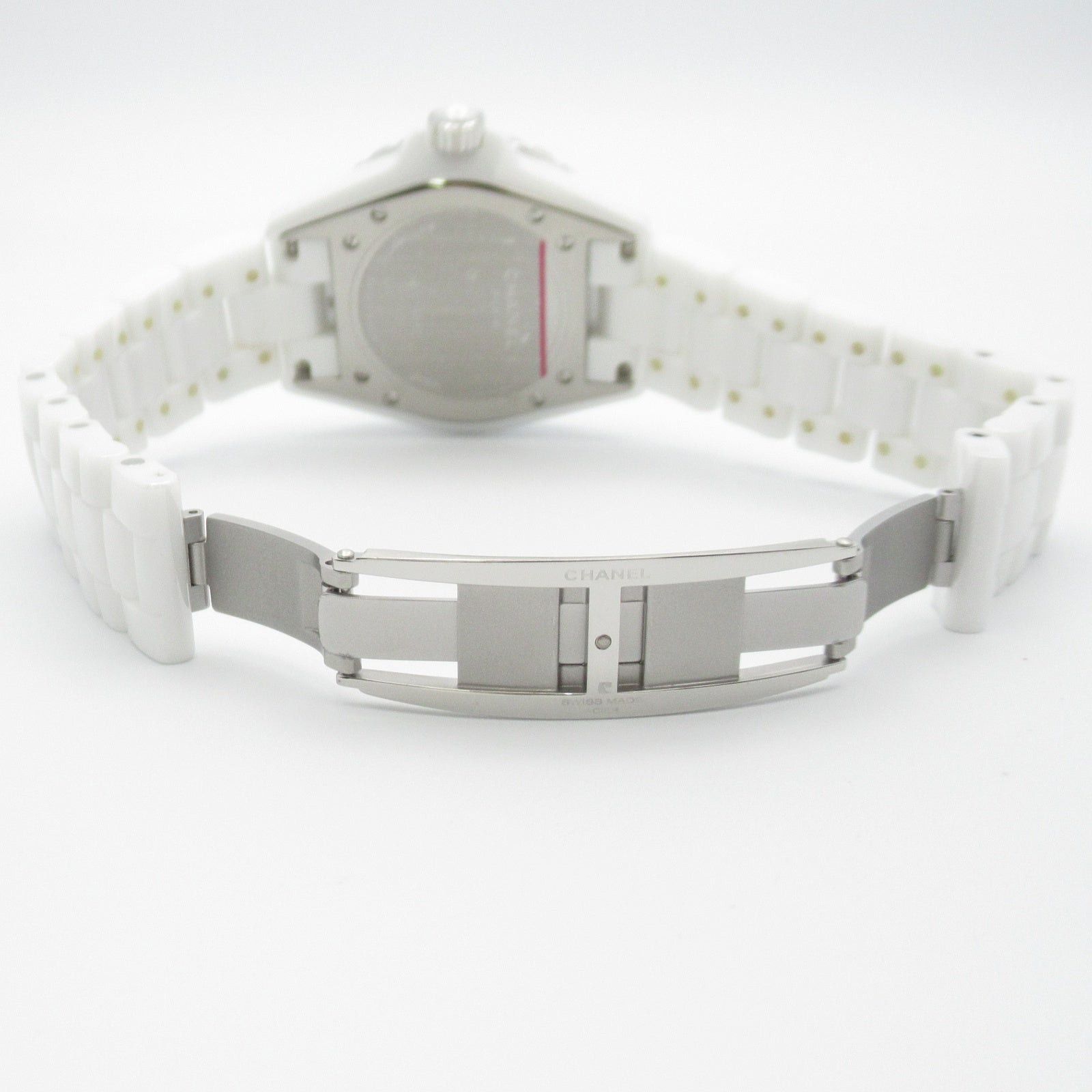 Chanel Chanel J12 Bezel Diamond Mens Watch Automatic Winding Ceramic White Size ONE SIZE - 5 Thumbnail
