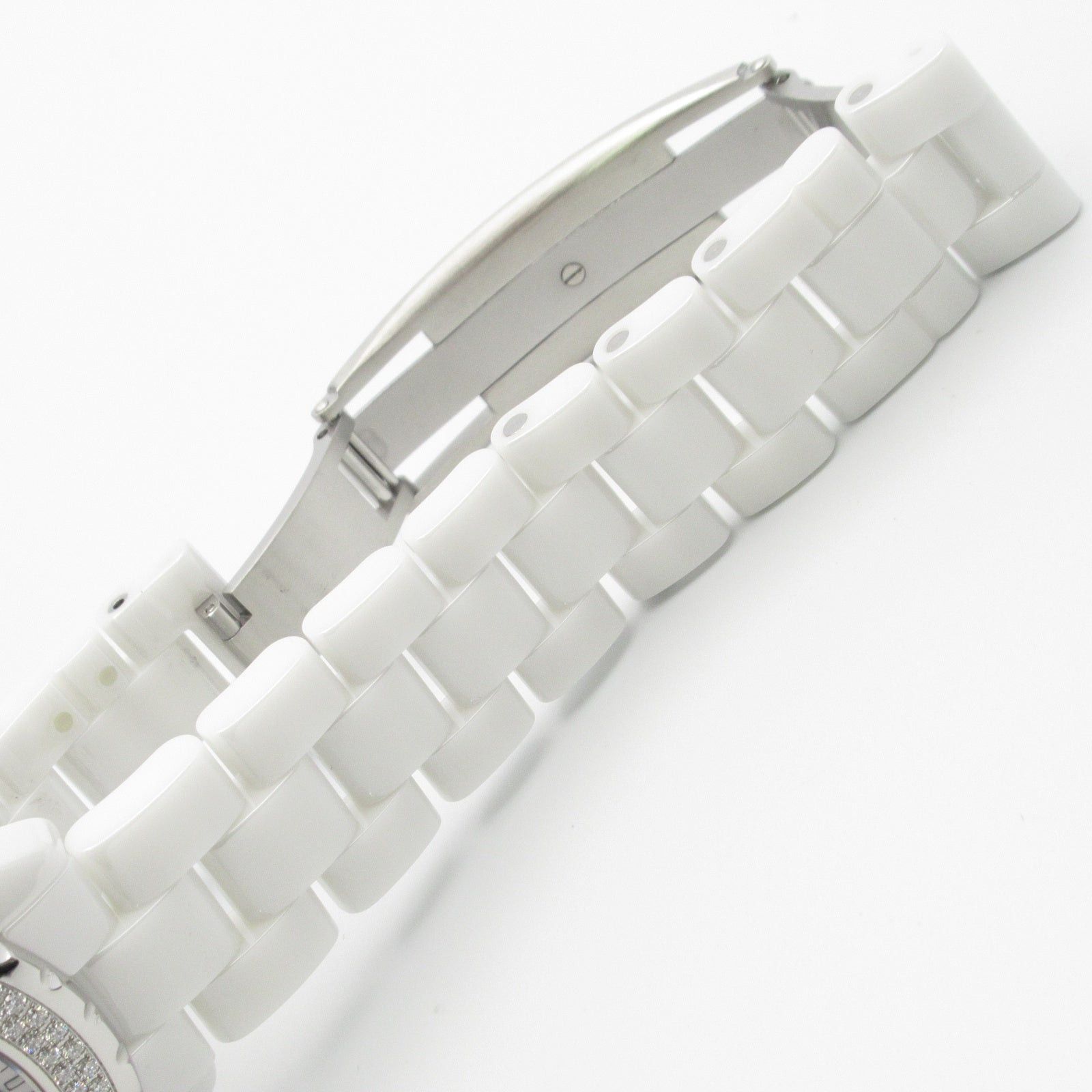 Chanel Chanel J12 Bezel Diamond Mens Watch Automatic Winding Ceramic White Size ONE SIZE - 18 Thumbnail