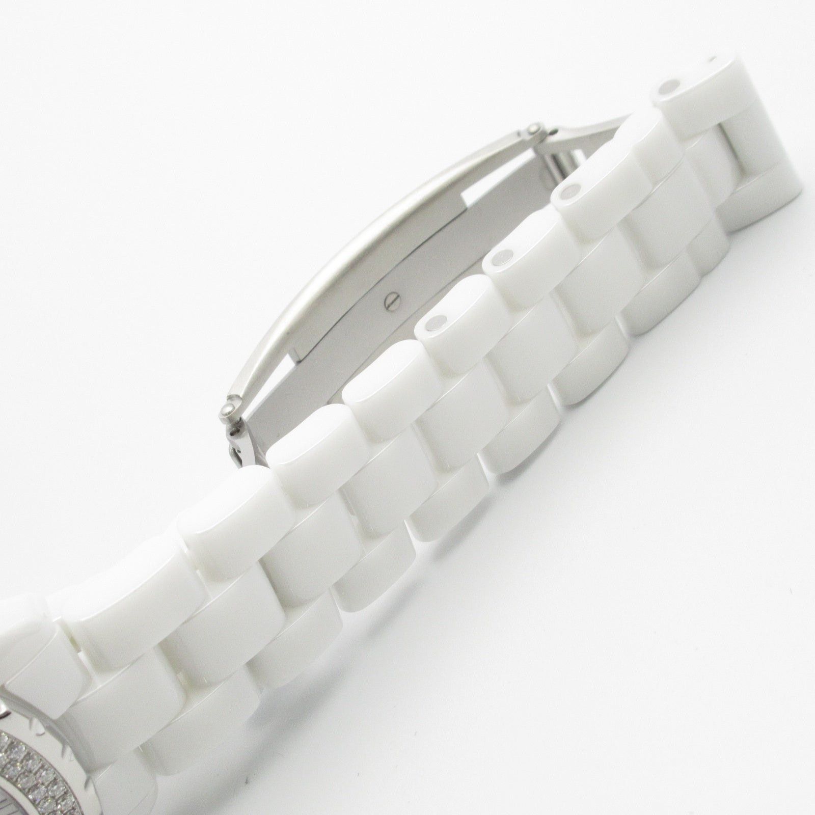 Chanel Chanel J12 Bezel Diamond Mens Watch Automatic Winding Ceramic White Size ONE SIZE - 17 Thumbnail