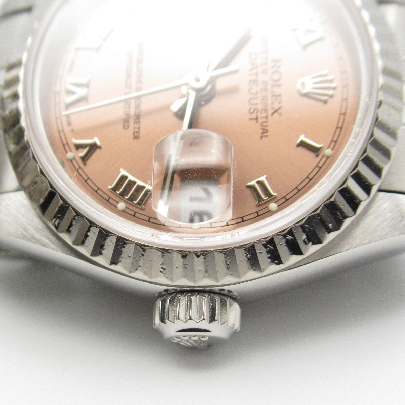 Rolex Rolex Datejust Double Number Women Watch Automatic Winding K18Wg (White Gold) Stainless Steel Pink Ro Size ONE SIZE - 13 Thumbnail