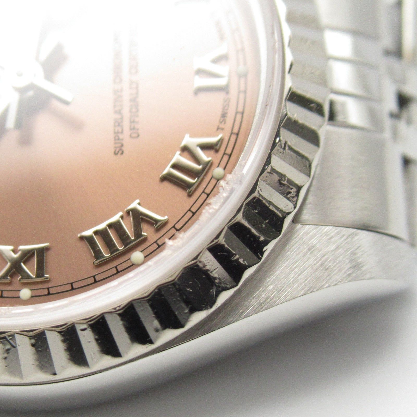 Rolex Rolex Datejust Double Number Women Watch Automatic Winding K18Wg (White Gold) Stainless Steel Pink Ro Size ONE SIZE - 11 Thumbnail