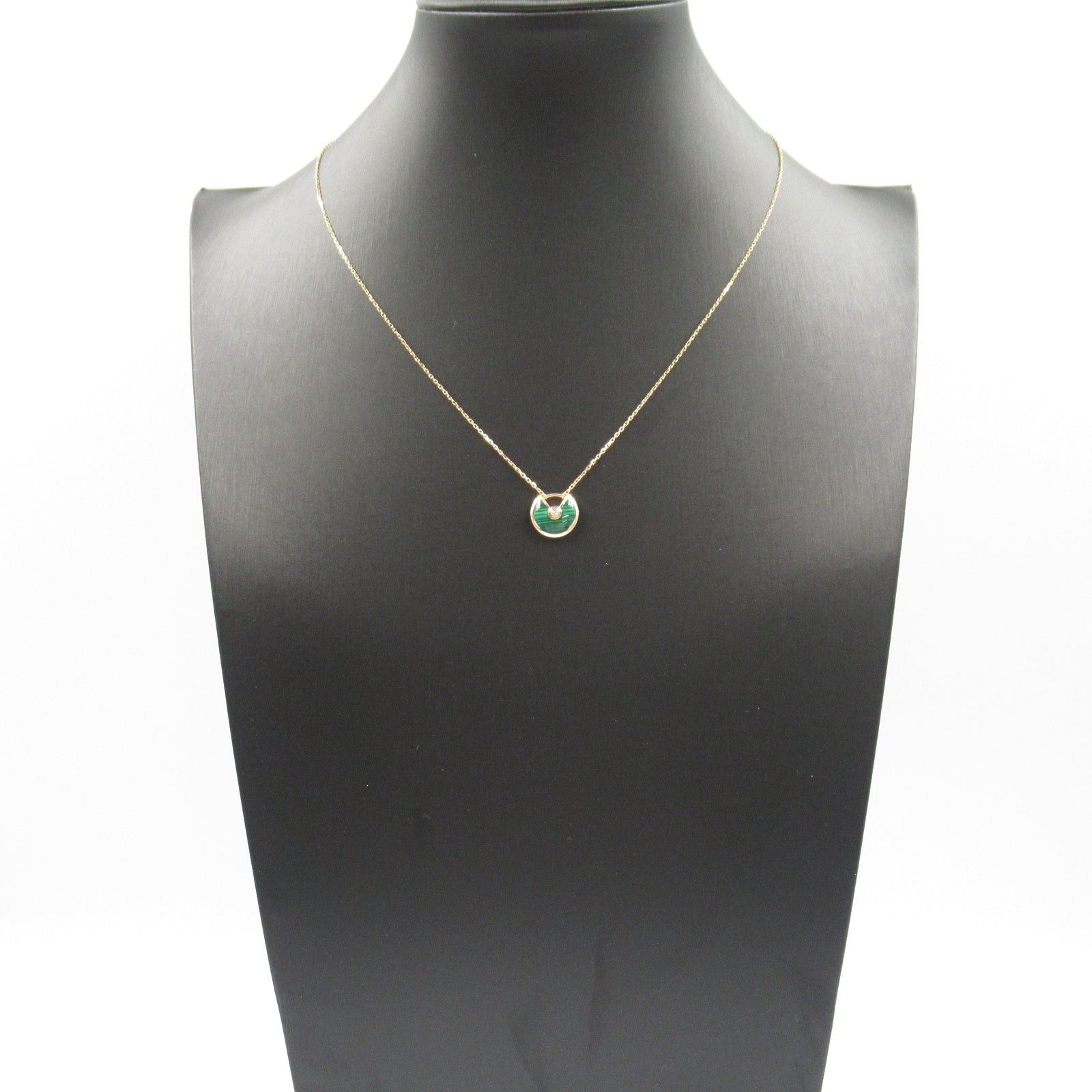 Cartier Cartier Amulet Necklace Malachite K18Pg (Pink Gold) Green Size ONE SIZE - 7 Thumbnail