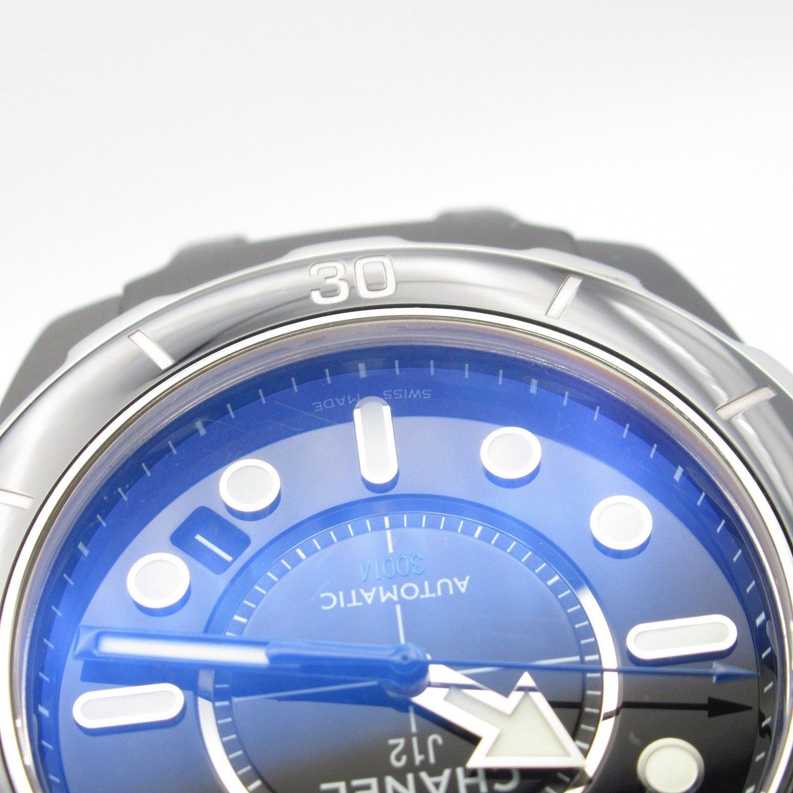 Chanel Chanel J12 Marine Mens Watch Automatic Winding Ceramic Rubber Belt Black Size ONE SIZE - 12 Thumbnail