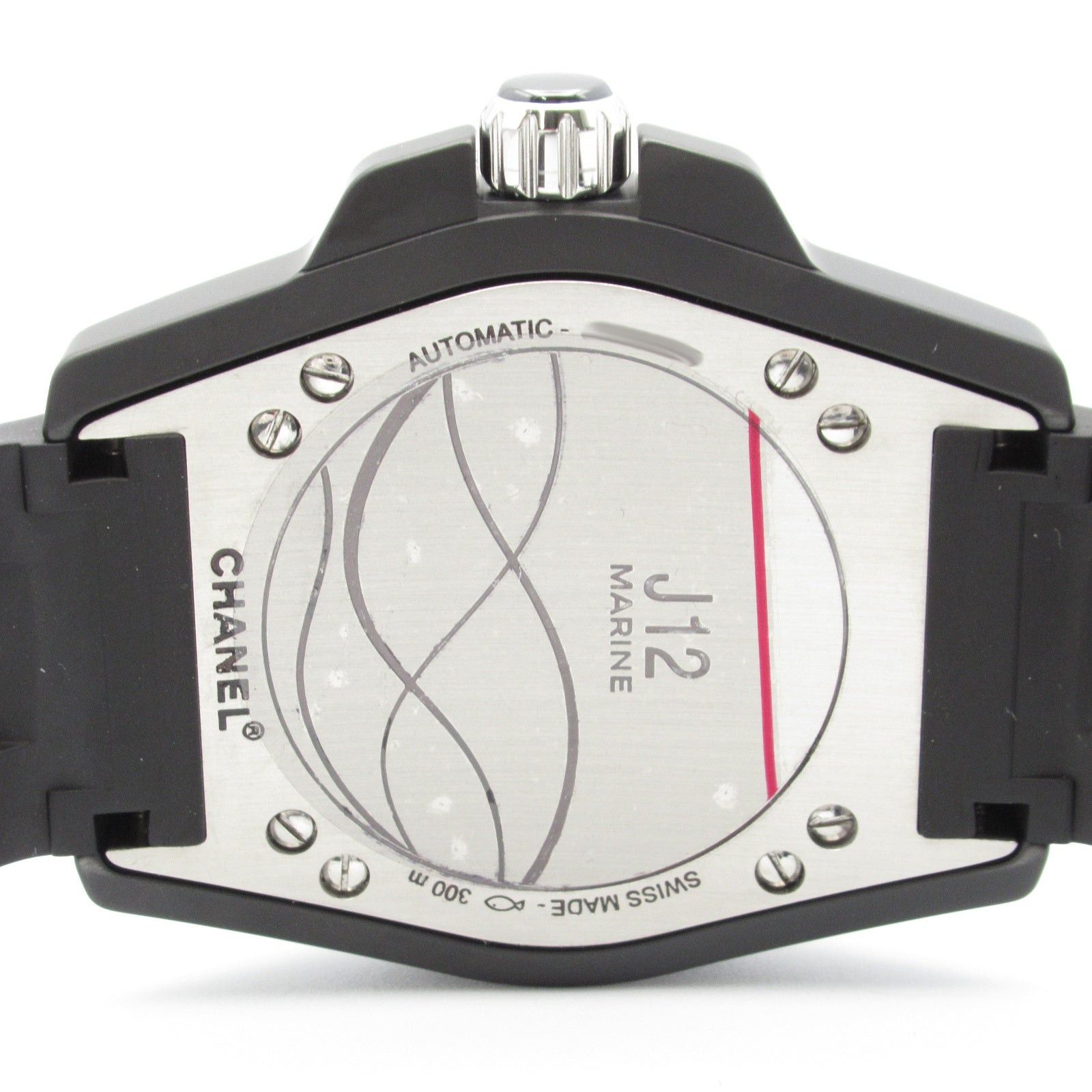 Chanel Chanel J12 Marine Mens Watch Automatic Winding Ceramic Rubber Belt Black Size ONE SIZE - 6 Thumbnail