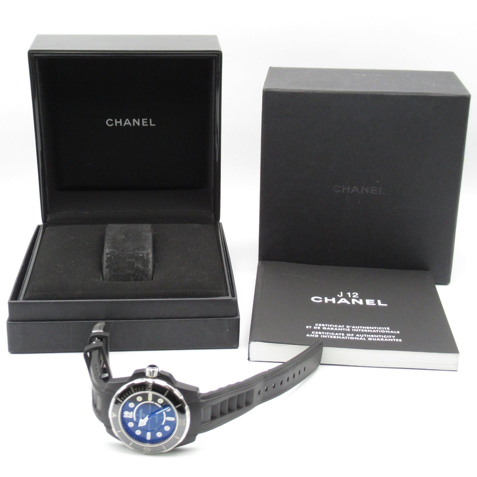 Chanel Chanel J12 Marine Mens Watch Automatic Winding Ceramic Rubber Belt Black Size ONE SIZE - 10 Thumbnail