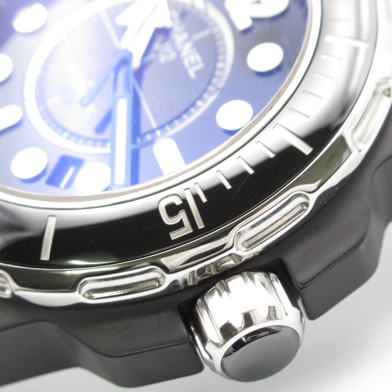 Chanel Chanel J12 Marine Mens Watch Automatic Winding Ceramic Rubber Belt Black Size ONE SIZE - 14 Thumbnail