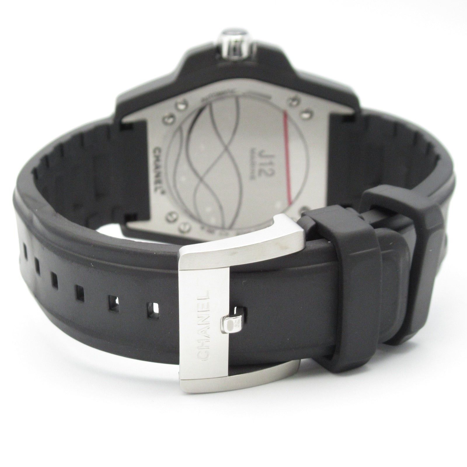 Chanel Chanel J12 Marine Mens Watch Automatic Winding Ceramic Rubber Belt Black Size ONE SIZE - 5 Thumbnail
