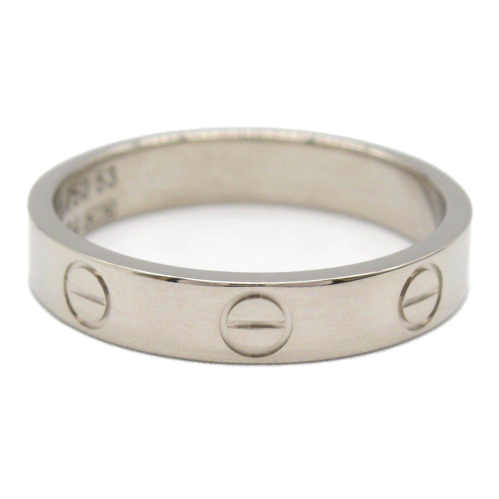 Cartier Cartier Mini Love Ring K18Wg (White Gold) Silver Size ONE SIZE - 2 Thumbnail