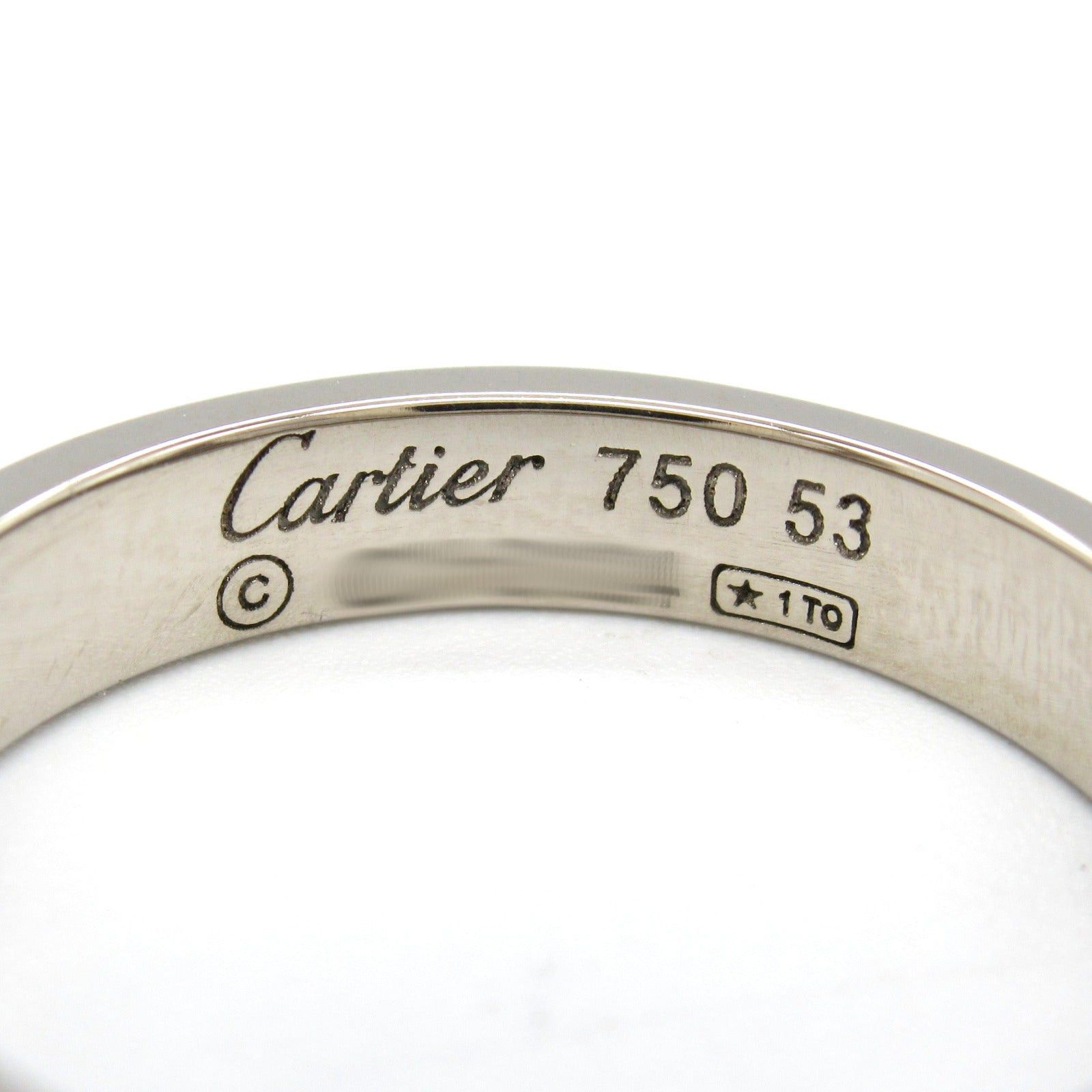 Cartier Cartier Mini Love Ring K18Wg (White Gold) Silver Size ONE SIZE - 4 Thumbnail