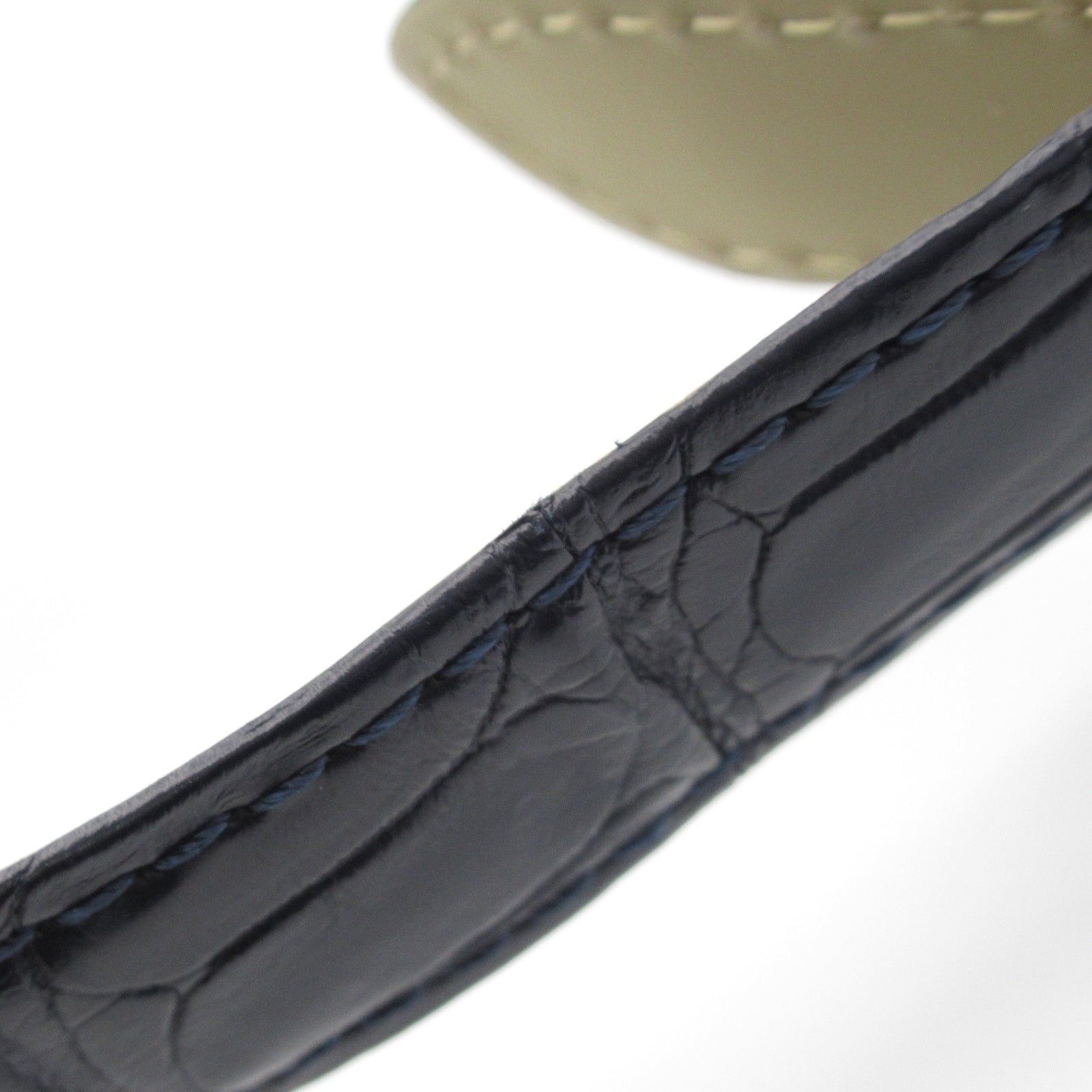 Cartier Cartier Baron Blue Mens Watch Automatic Winding Stainless Steel Crocodile Leather Size ONE SIZE - 19 Thumbnail