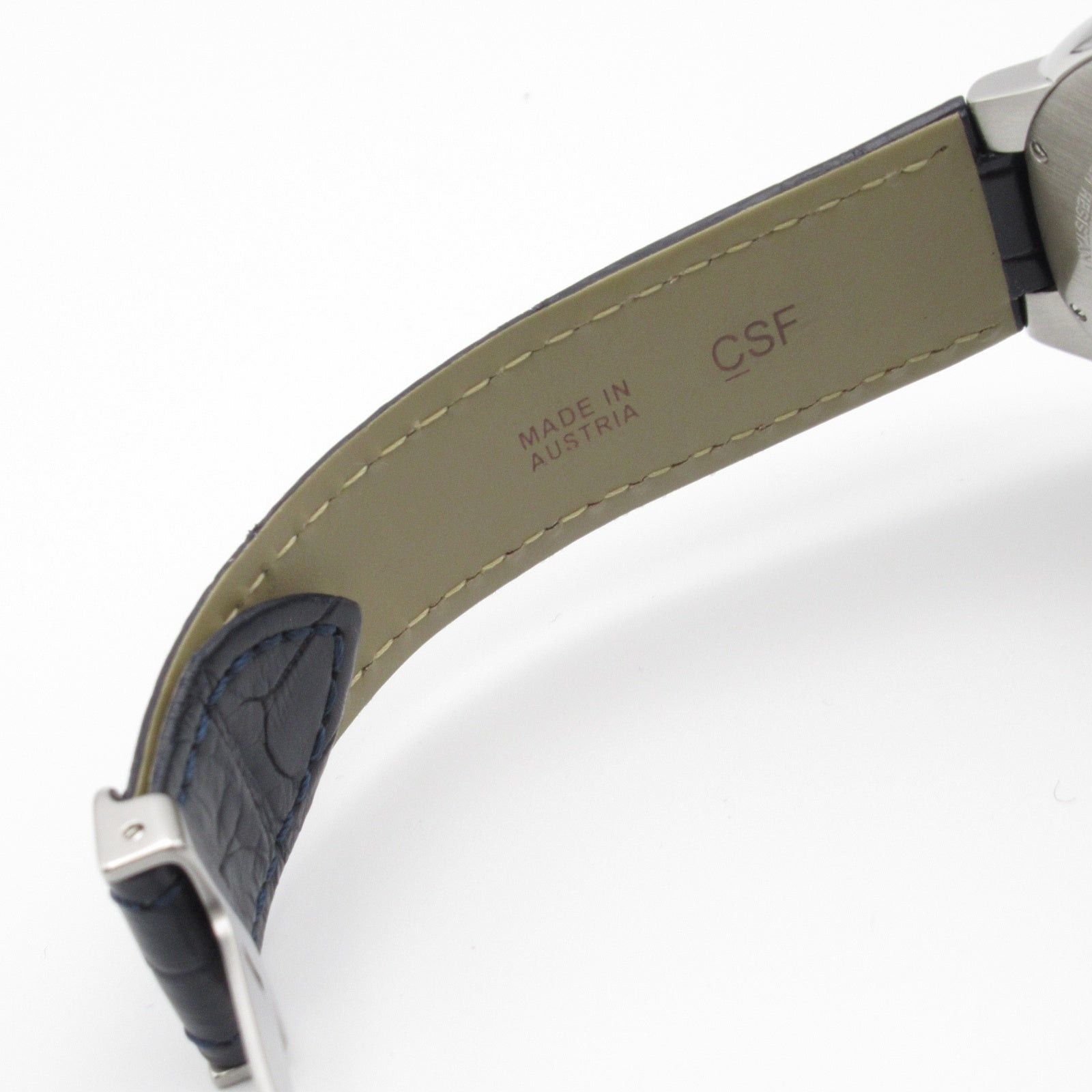 Cartier Cartier Baron Blue Mens Watch Automatic Winding Stainless Steel Crocodile Leather Size ONE SIZE - 17 Thumbnail
