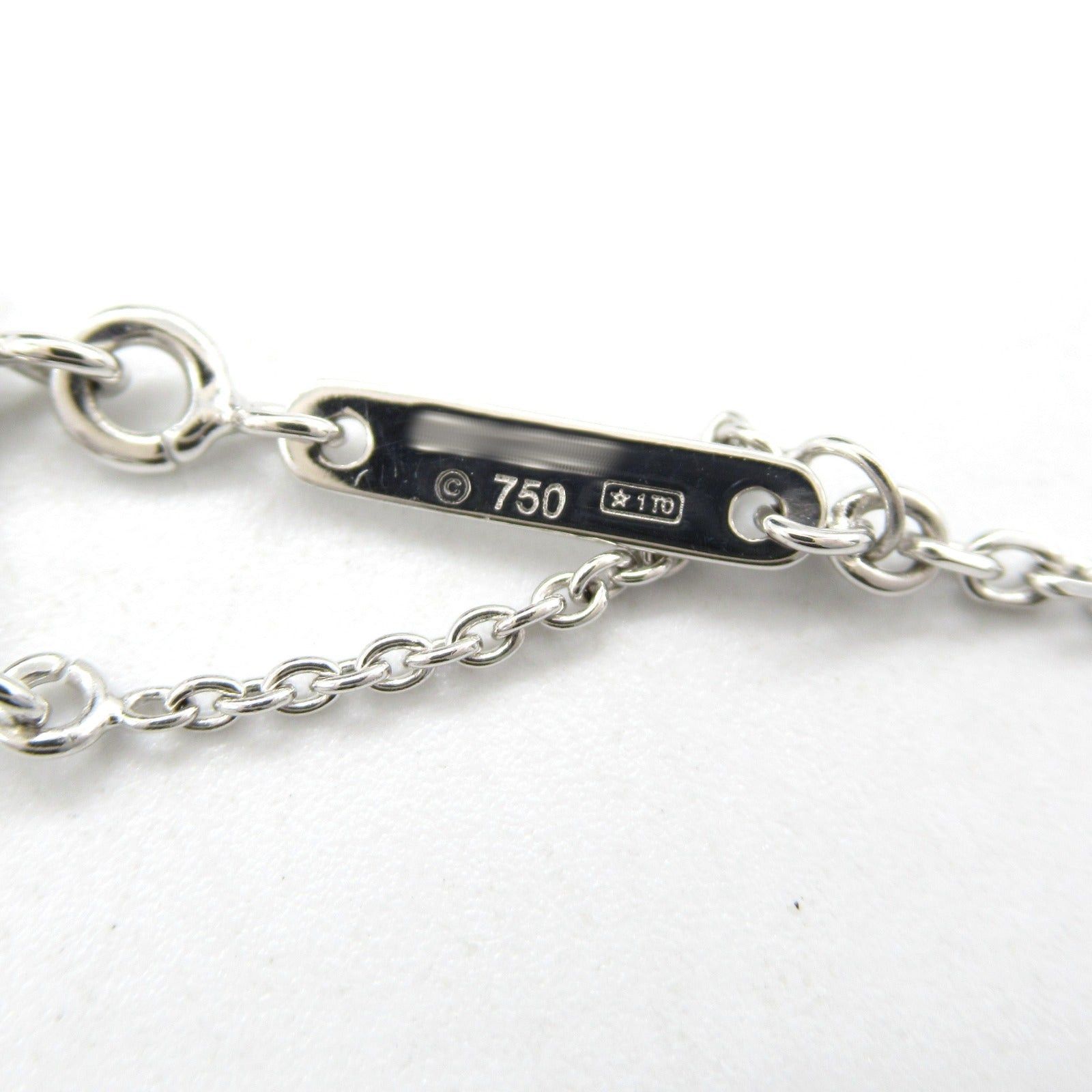 Cartier Cartier C Heart Necklace K18Wg (White Gold) Silver Size ONE SIZE - 6 Thumbnail